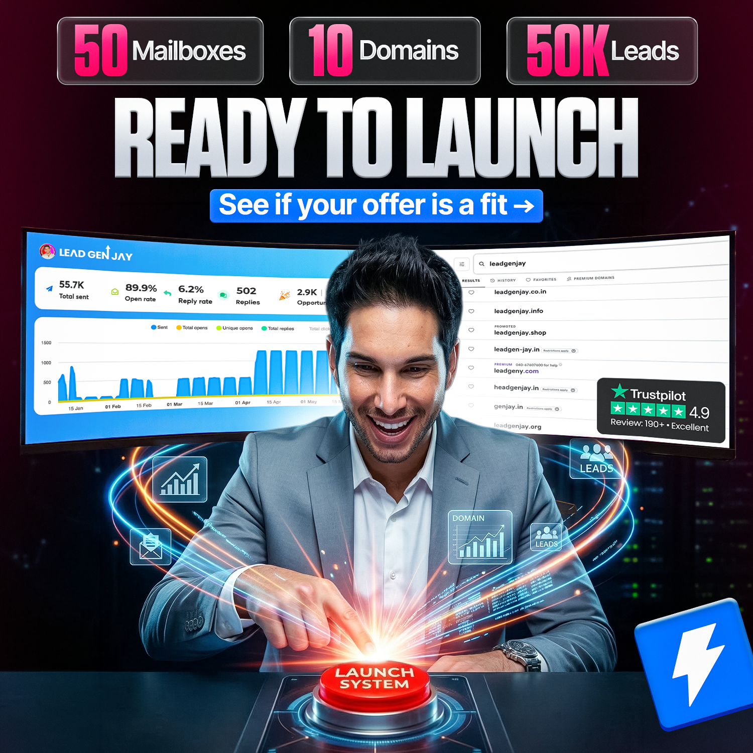 Lead Gen Jay Facebook ad