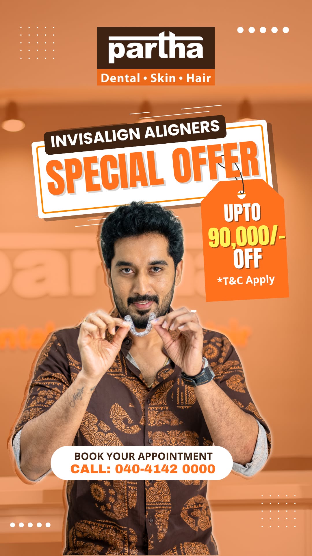 Partha Dental Skin Hair Clinic Facebook ad