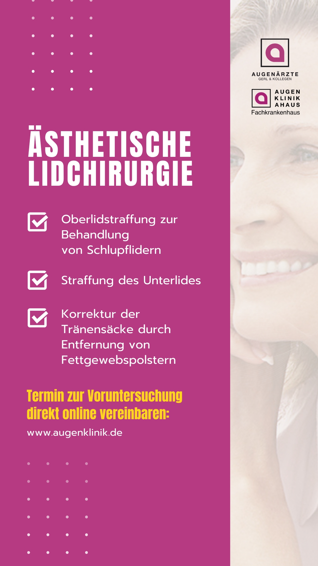 Augenärzte Gerl & Kollegen Facebook ad from Mar 13, 2026