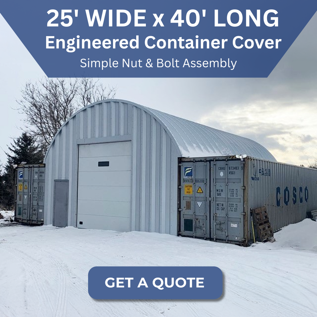 Steel Building Deals Facebook ad: Tough Steel Container Covers