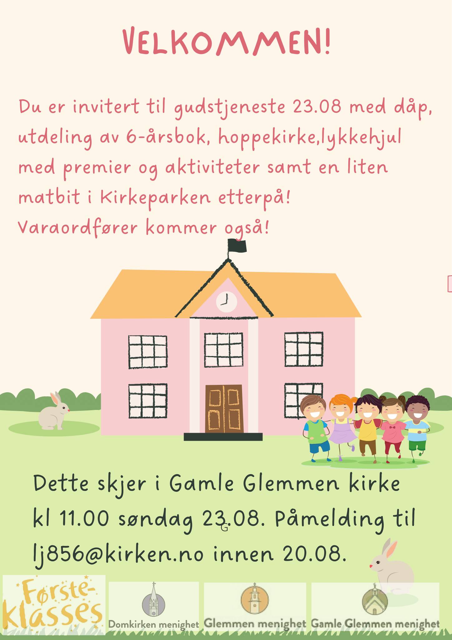 Gamle Glemmen menighet Facebook ad: Søndag 23.08 blir en festdag!