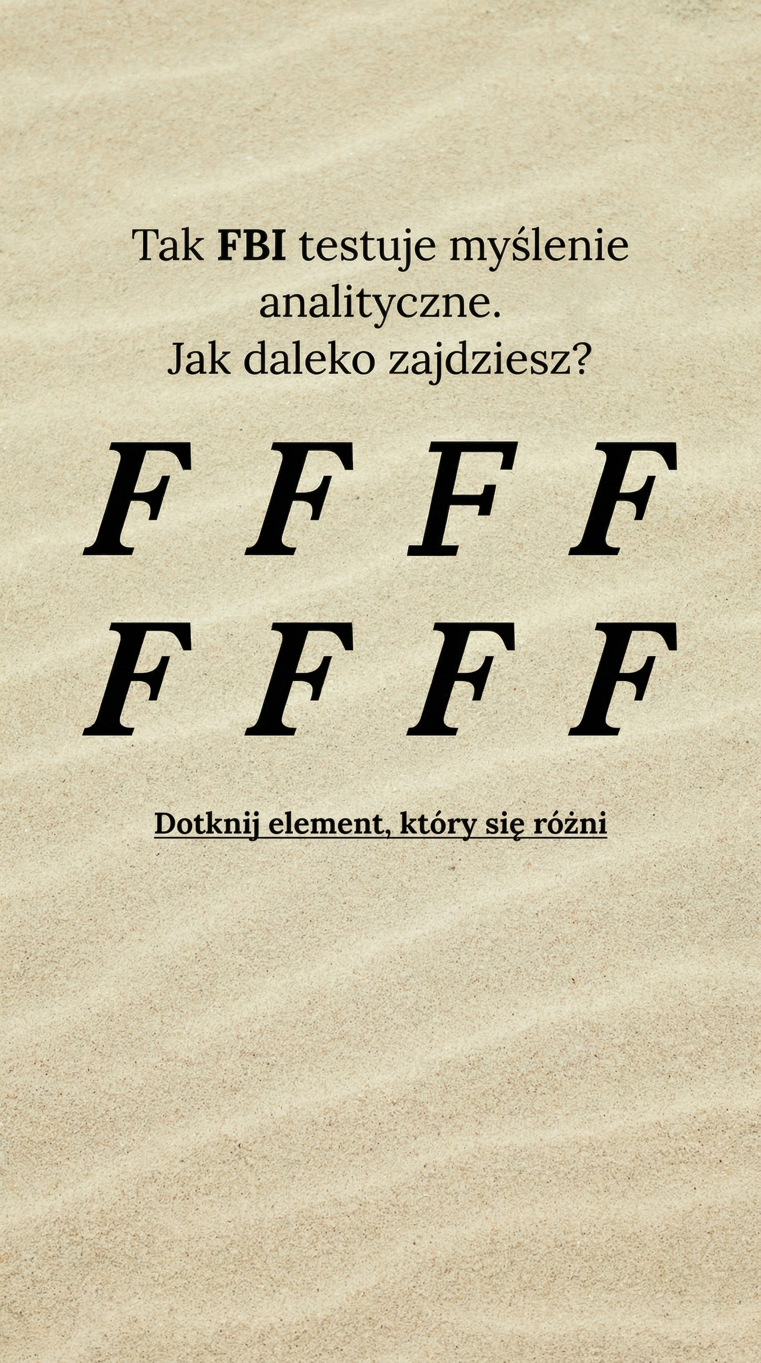 International IQ test Facebook ad