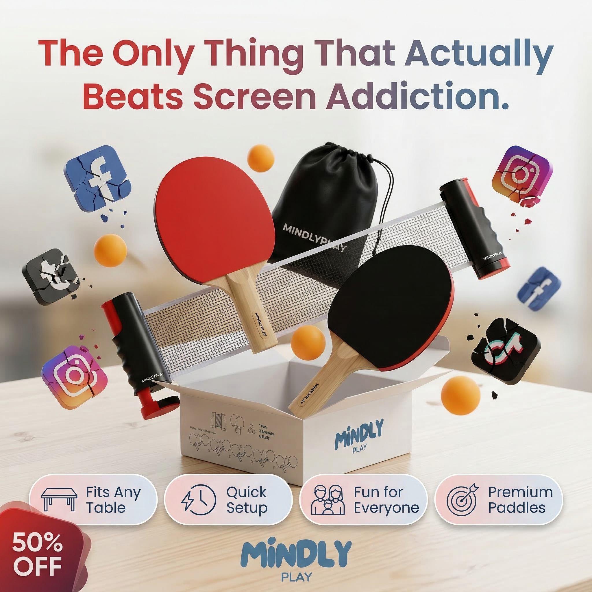 MindlyPlay Facebook ad from Mar 11, 2026