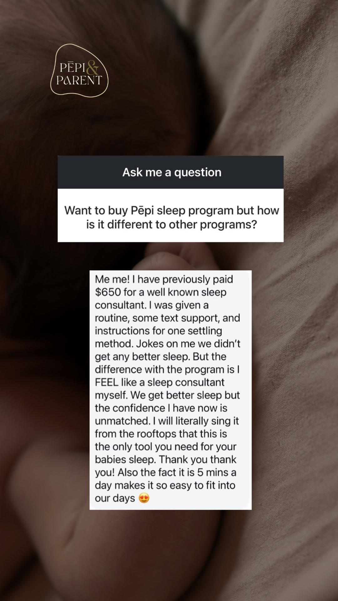 pepiandparent Facebook ad