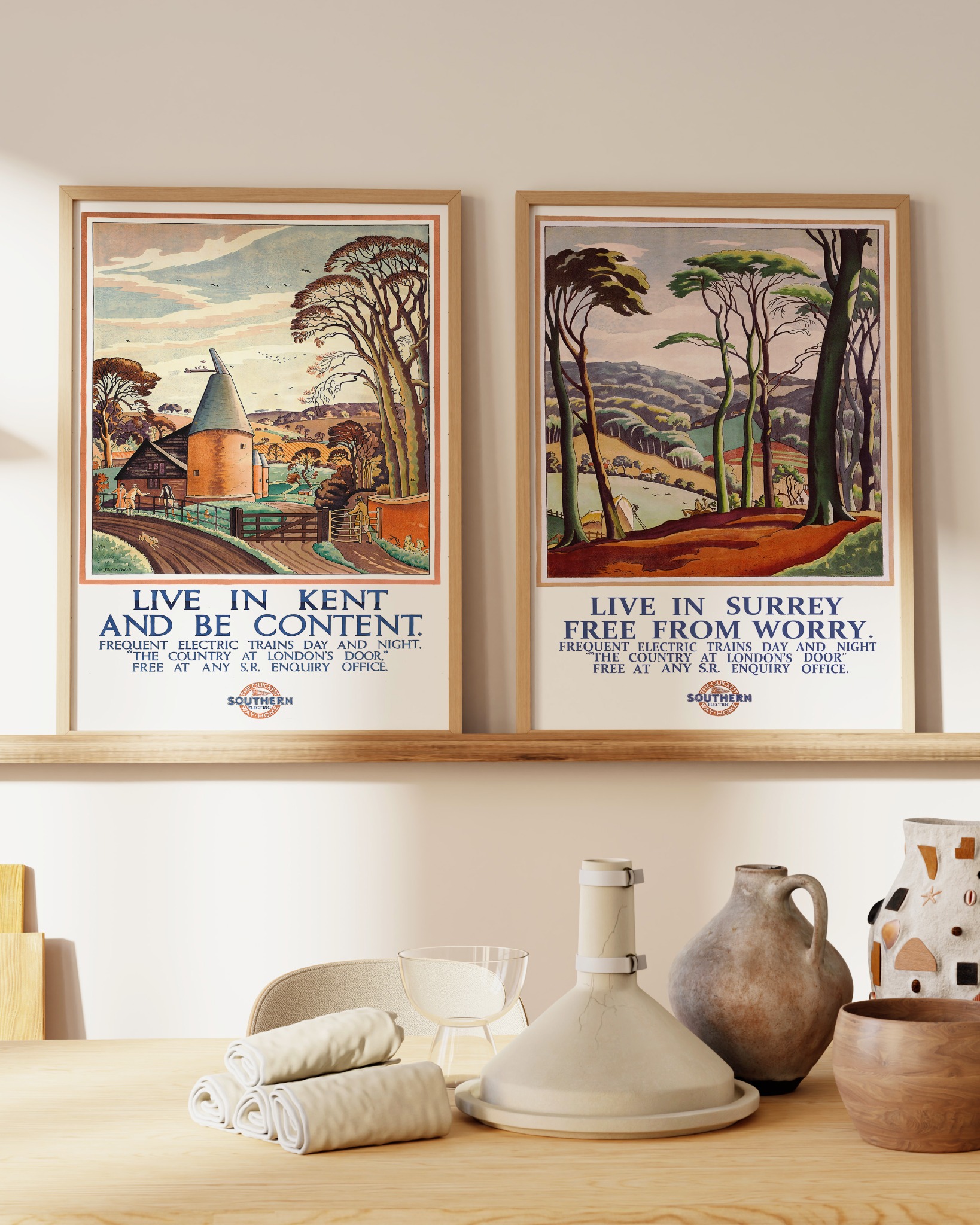 Animato Facebook ad: Vintage British Travel Posters