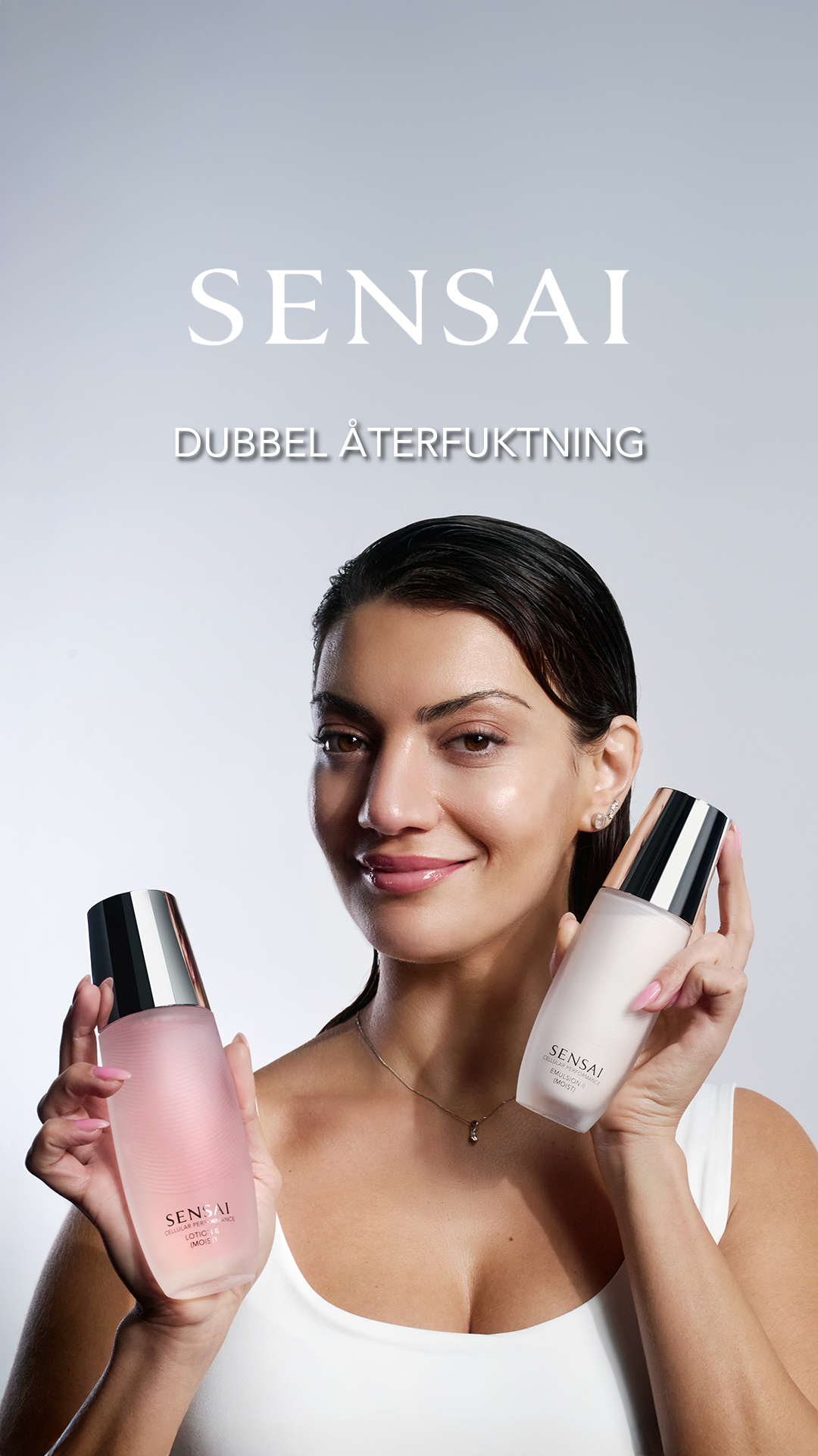 SENSAI Cosmetics Facebook ad: The Sense and Science of Japan.
