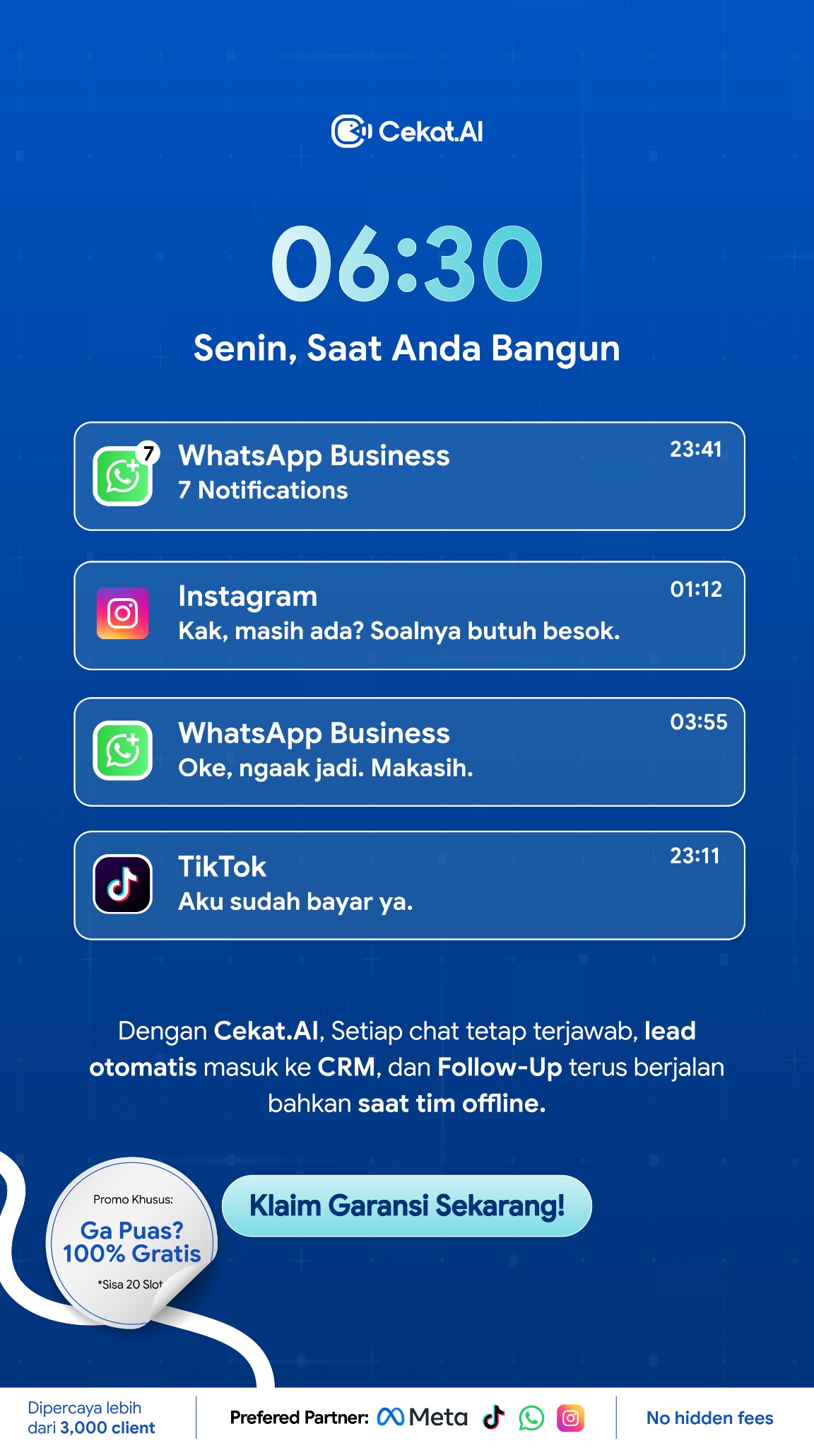 Cekat.AI Facebook ad: Hemat Biaya Operasional Hingga 60%