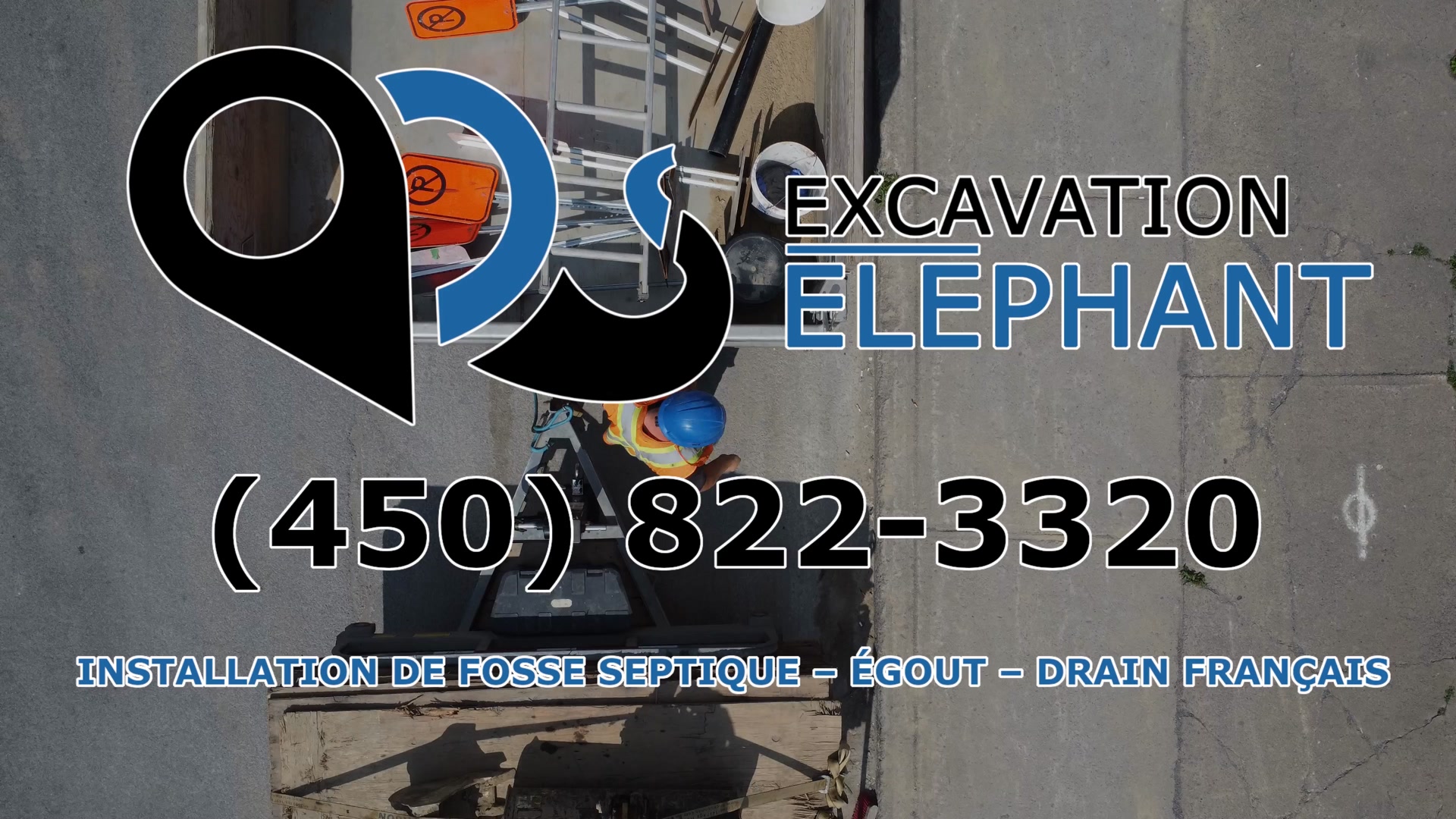Excavation Éléphant Inc. Facebook ad: Appelez-nous pour une soumission gratuite.
