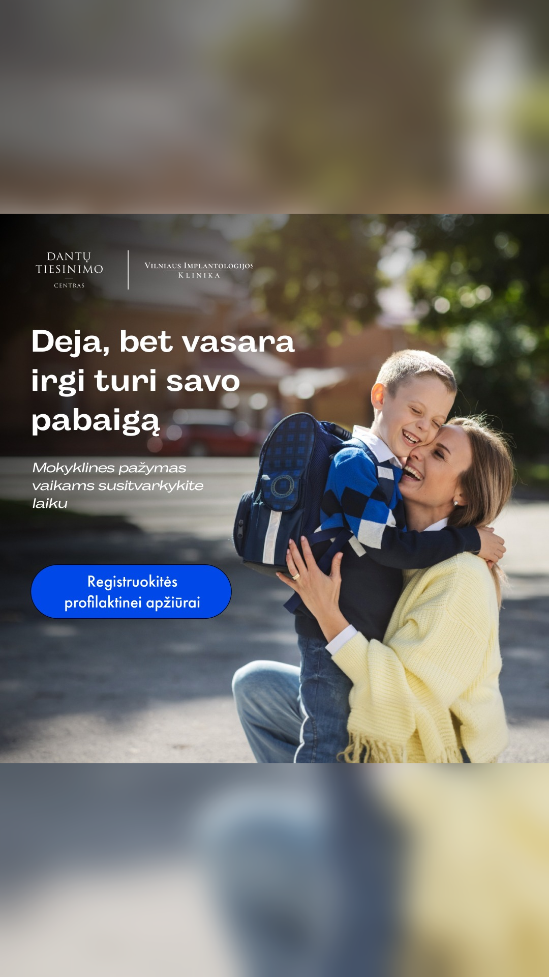 Implantologijos klinika Facebook ad from Jul 8, 2026