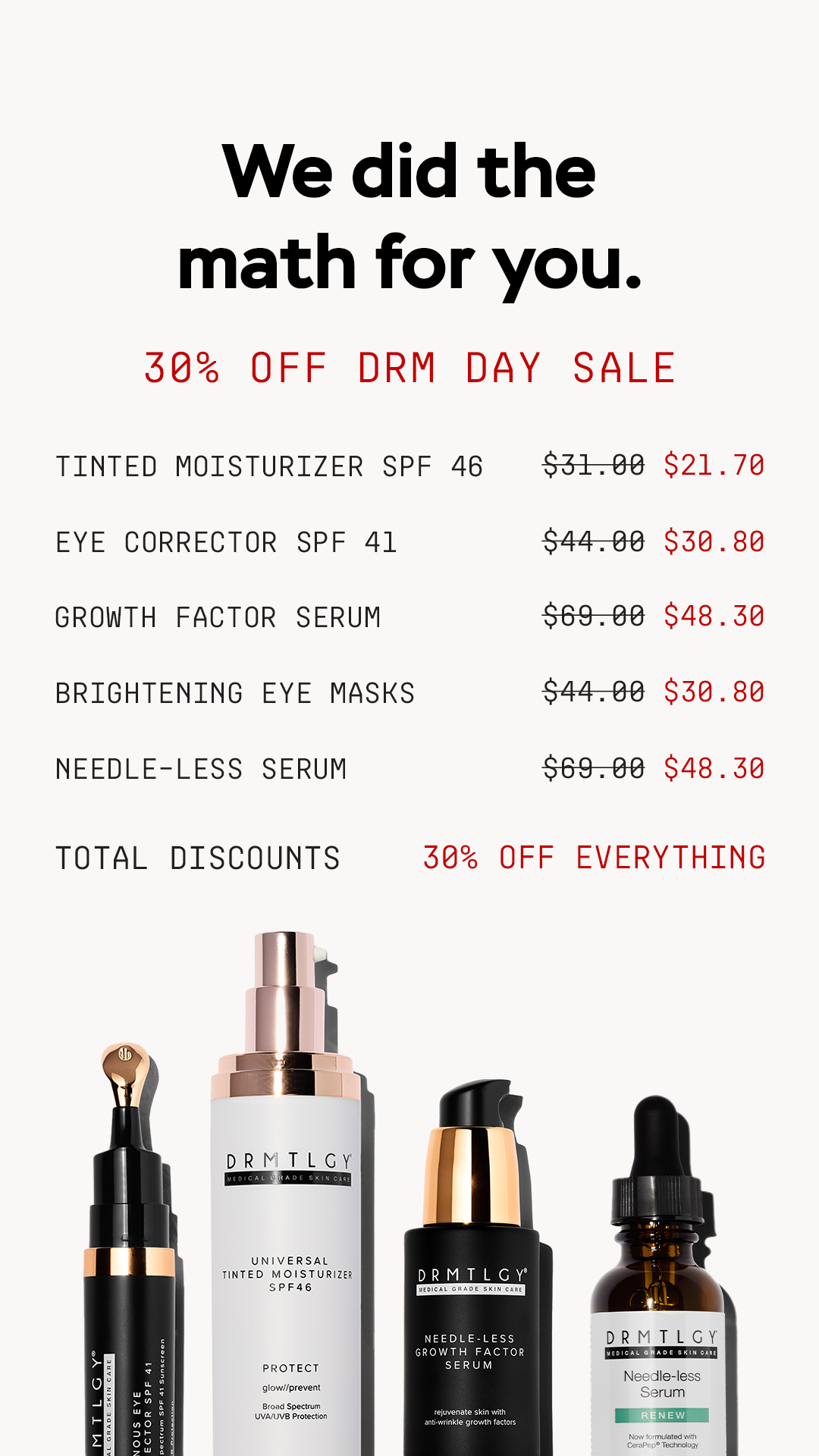 DRMTLGY Facebook ad