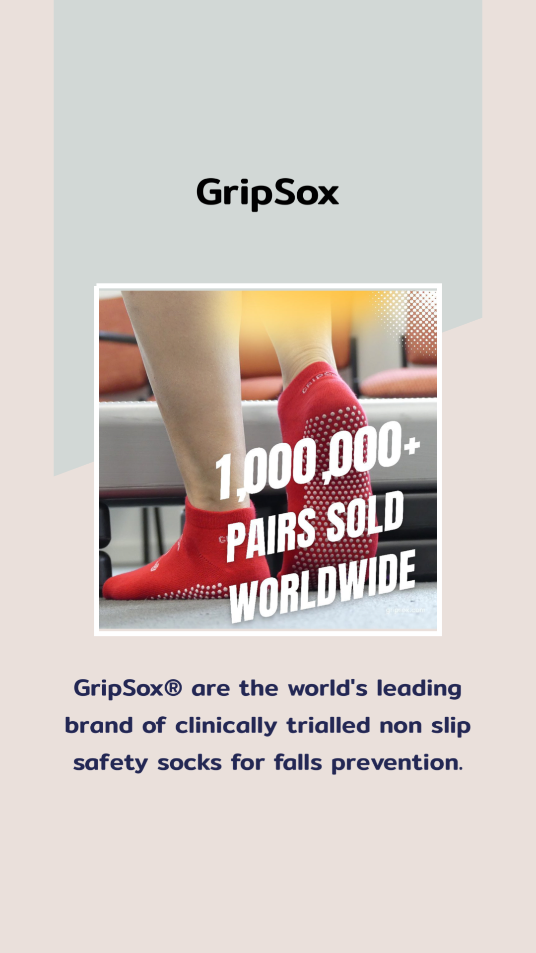 GripSox Facebook ad from Dec 22, 2022