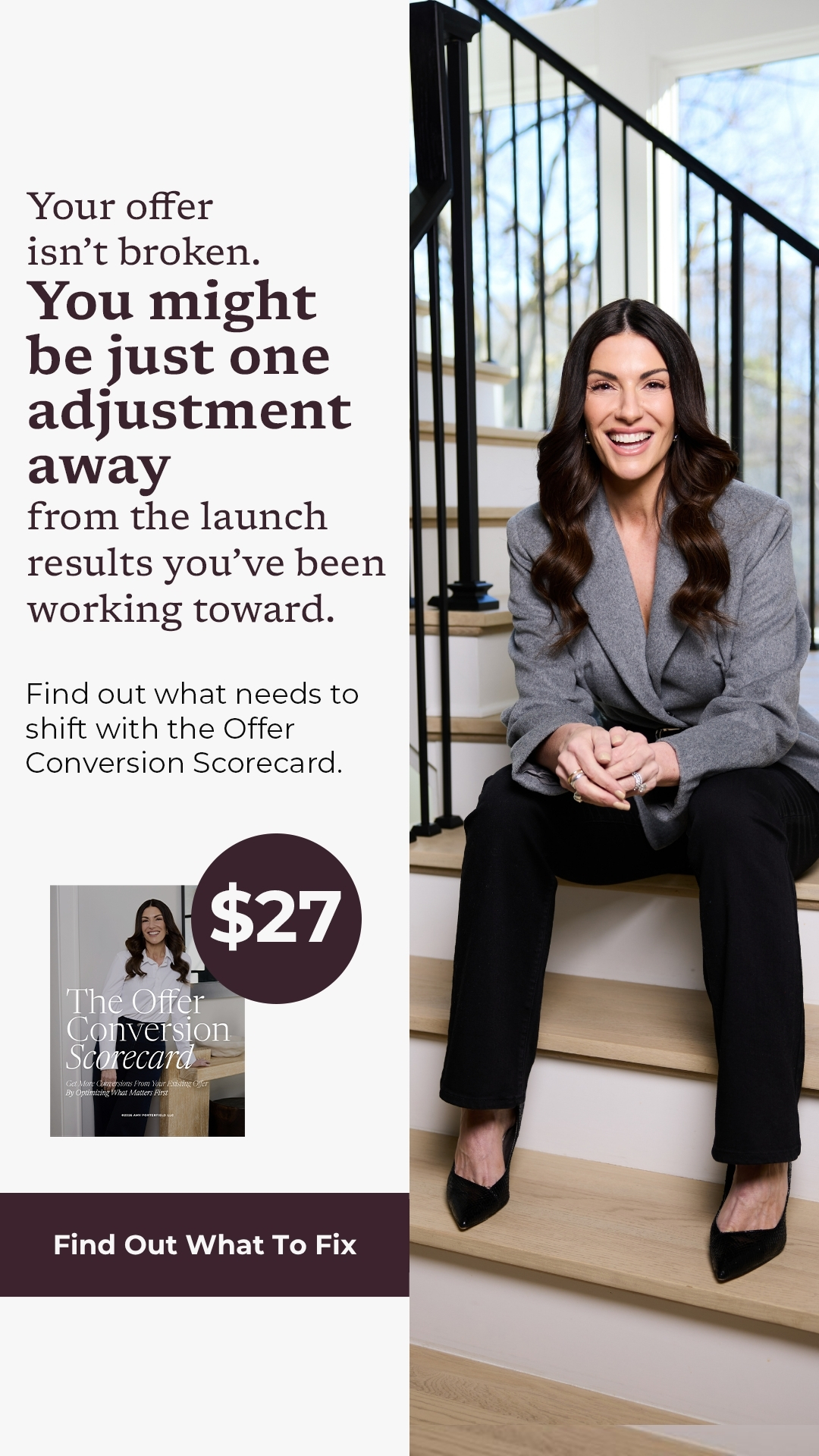 Amy Porterfield Facebook ad
