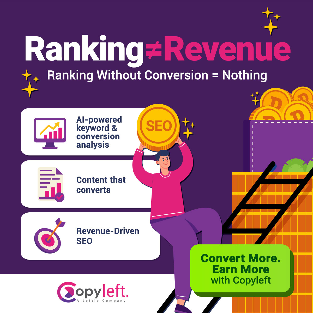 Copyleft - A Leftie Company Facebook ad: Get your Free SEO Audit