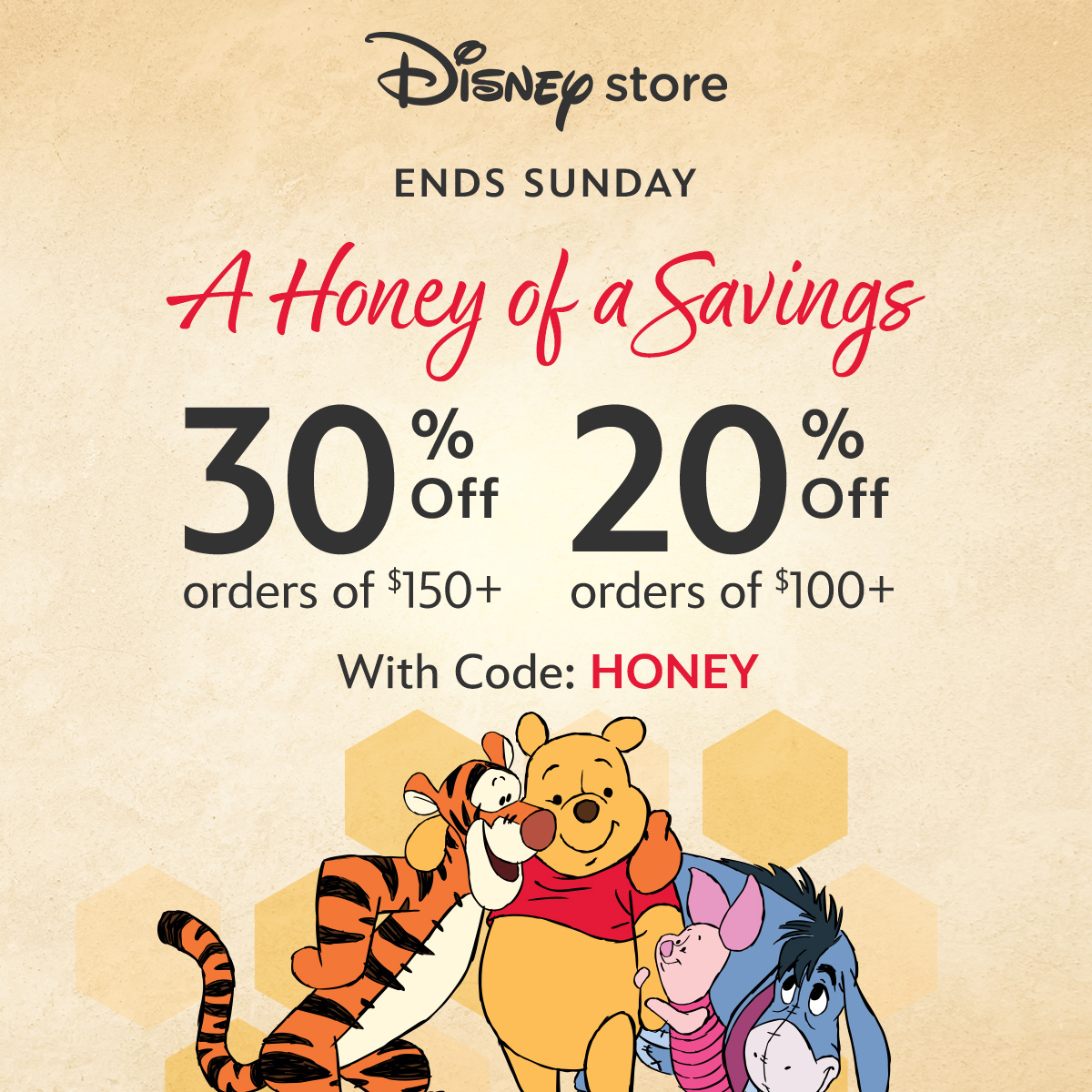 Disney Store Facebook ad
