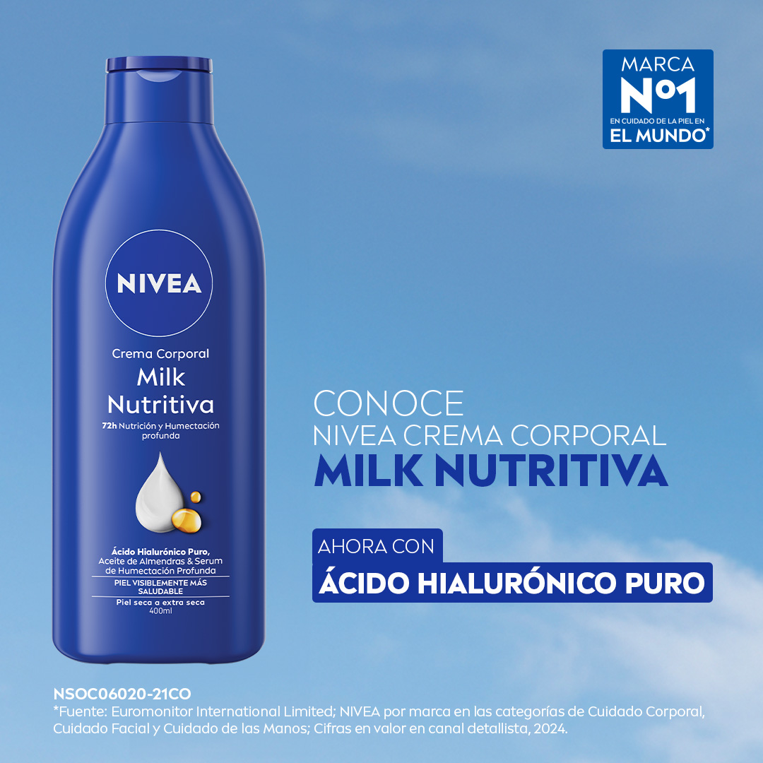 NIVEA Facebook ad: 72h de humectación