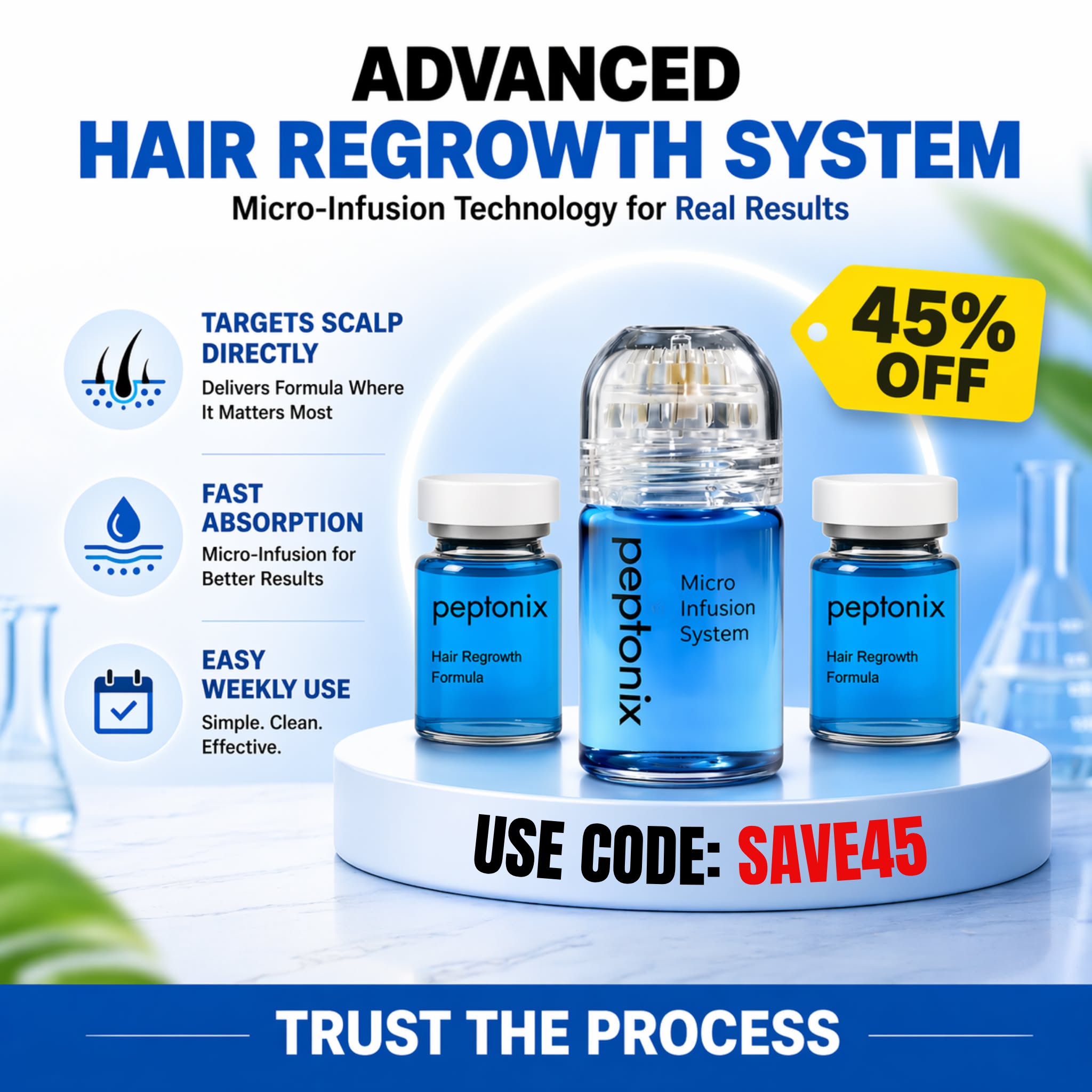 The Daily Hair Science Facebook ad