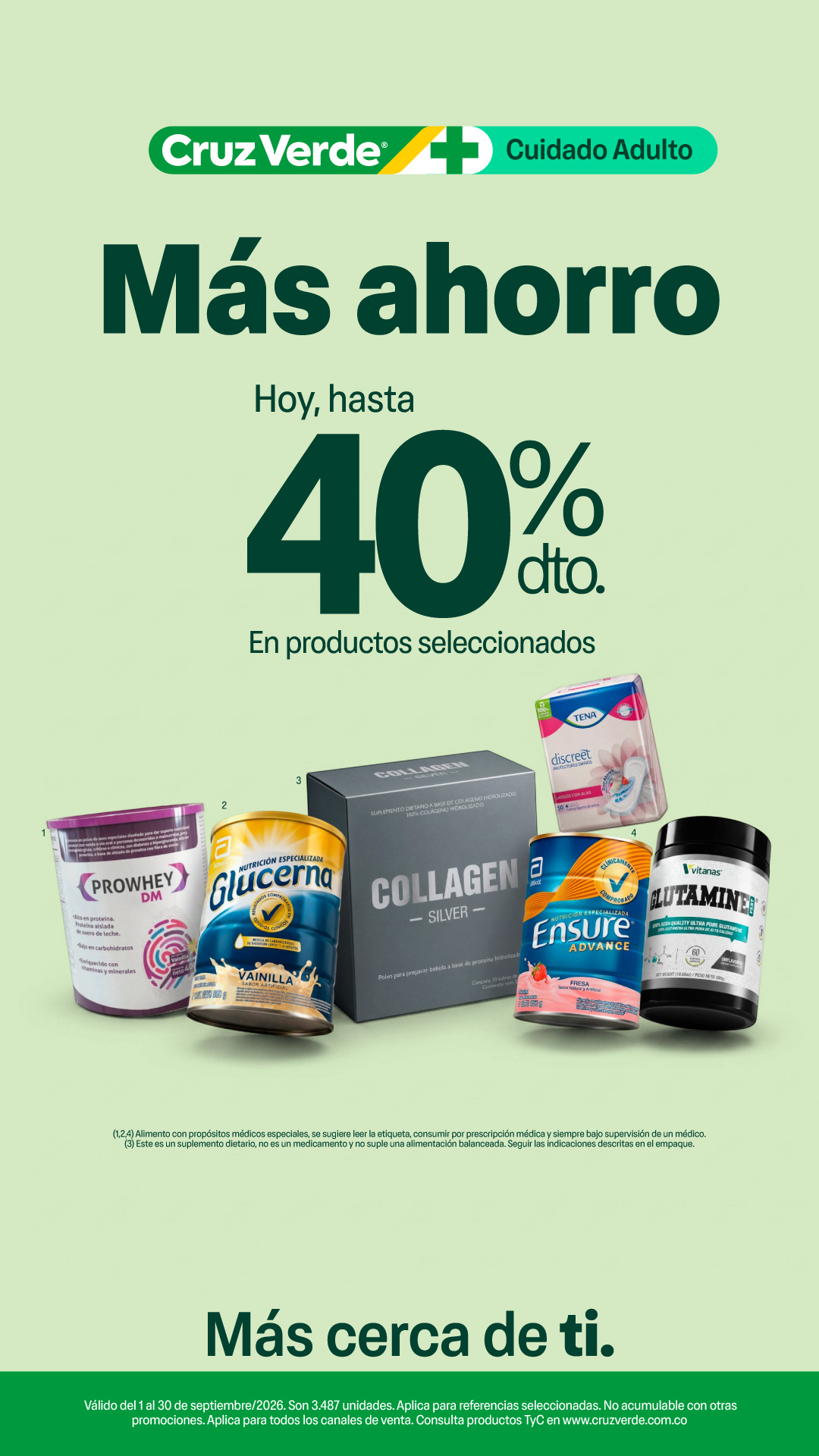 Droguerías Cruz Verde - Colombia Facebook ad: Ofertas Imperdibles Cruz Verde