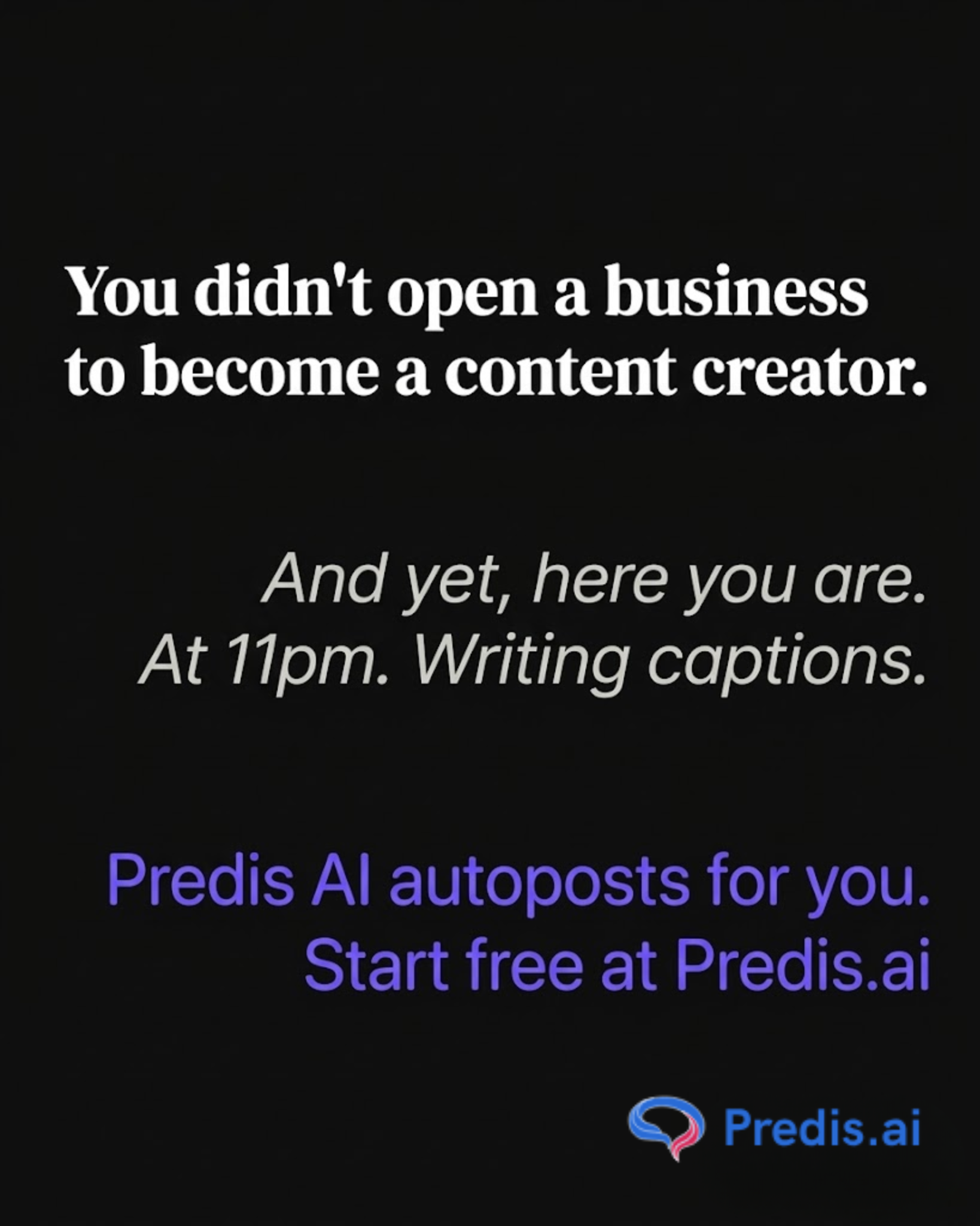 Predis.ai Facebook ad