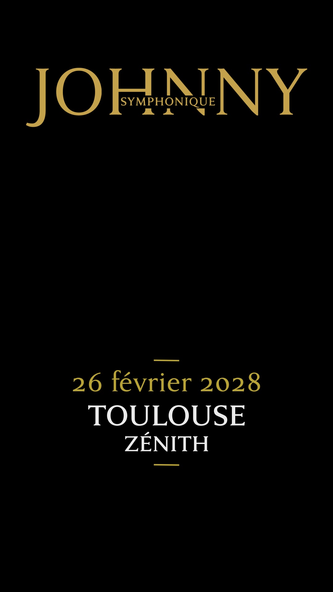 Johnny Symphonique Tour - Officiel Facebook ad: L’histoire continue… En tournée dans toute la France…