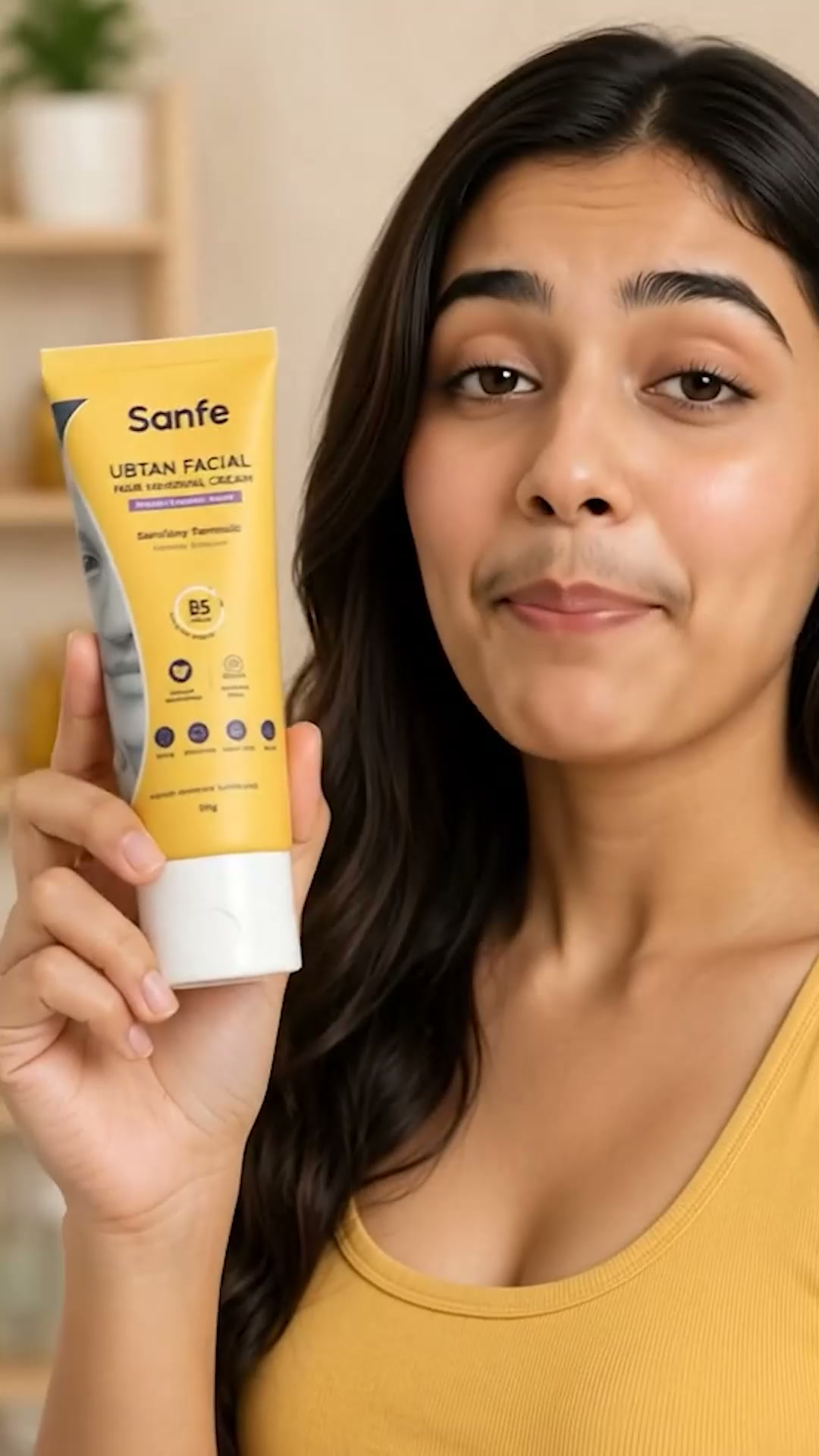 Sanfe India Facebook ad: Facial Hair Painlessly Gone In Minutes