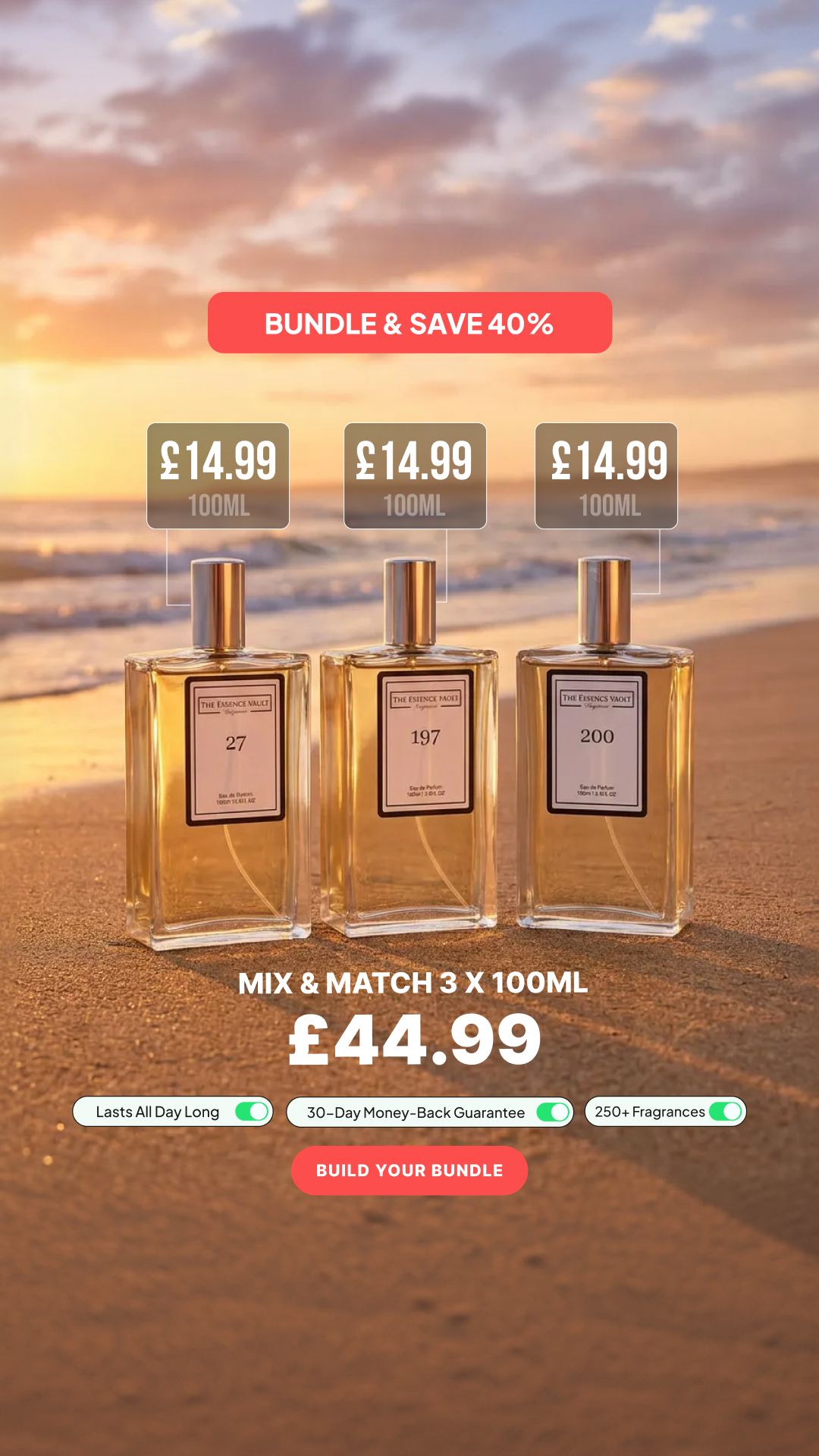 The Essence Vault Facebook ad