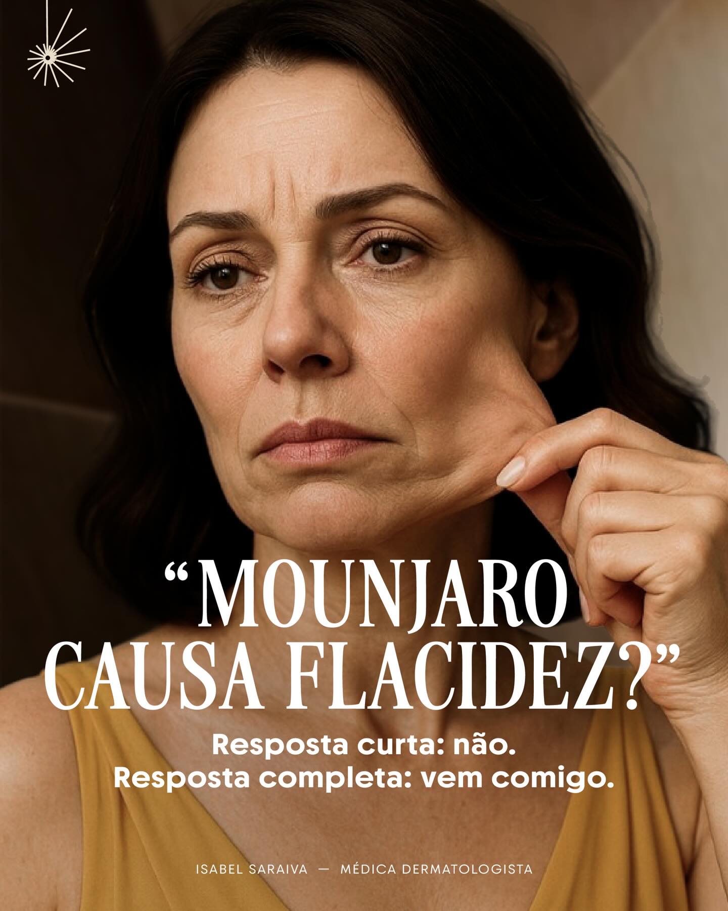 Dra. Isabel Saraiva Facebook ad: Mounjaro não causa flacidez.