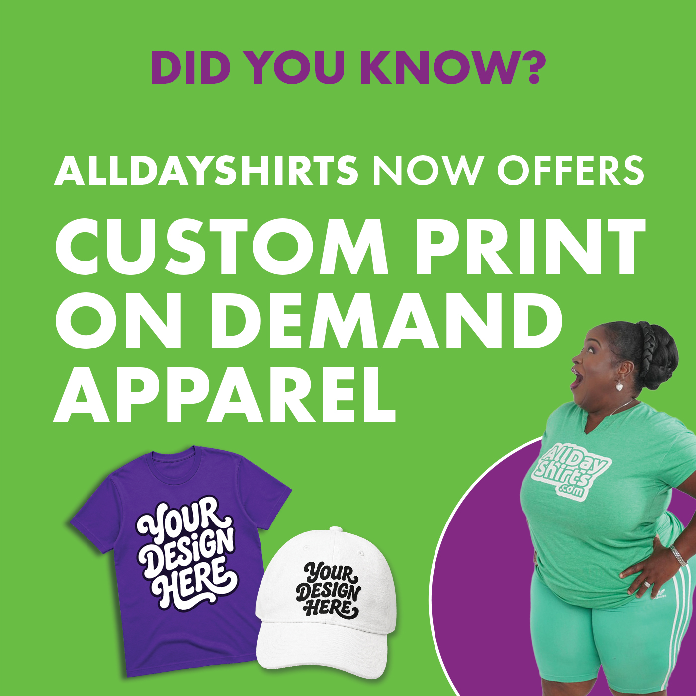 All Day Shirts Facebook ad