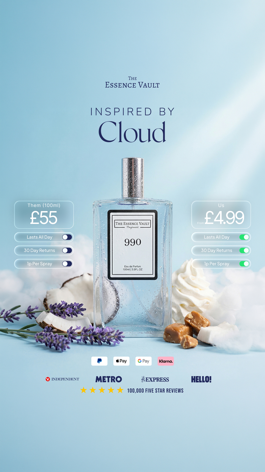 The Essence Vault Facebook ad