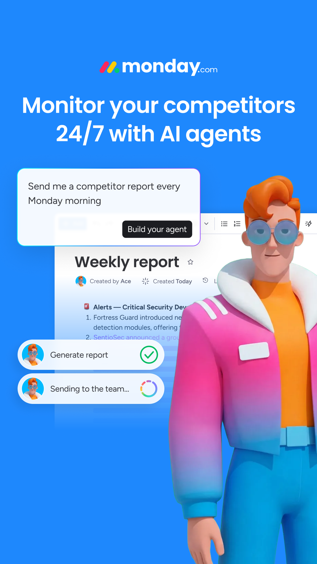 monday.com Facebook ad