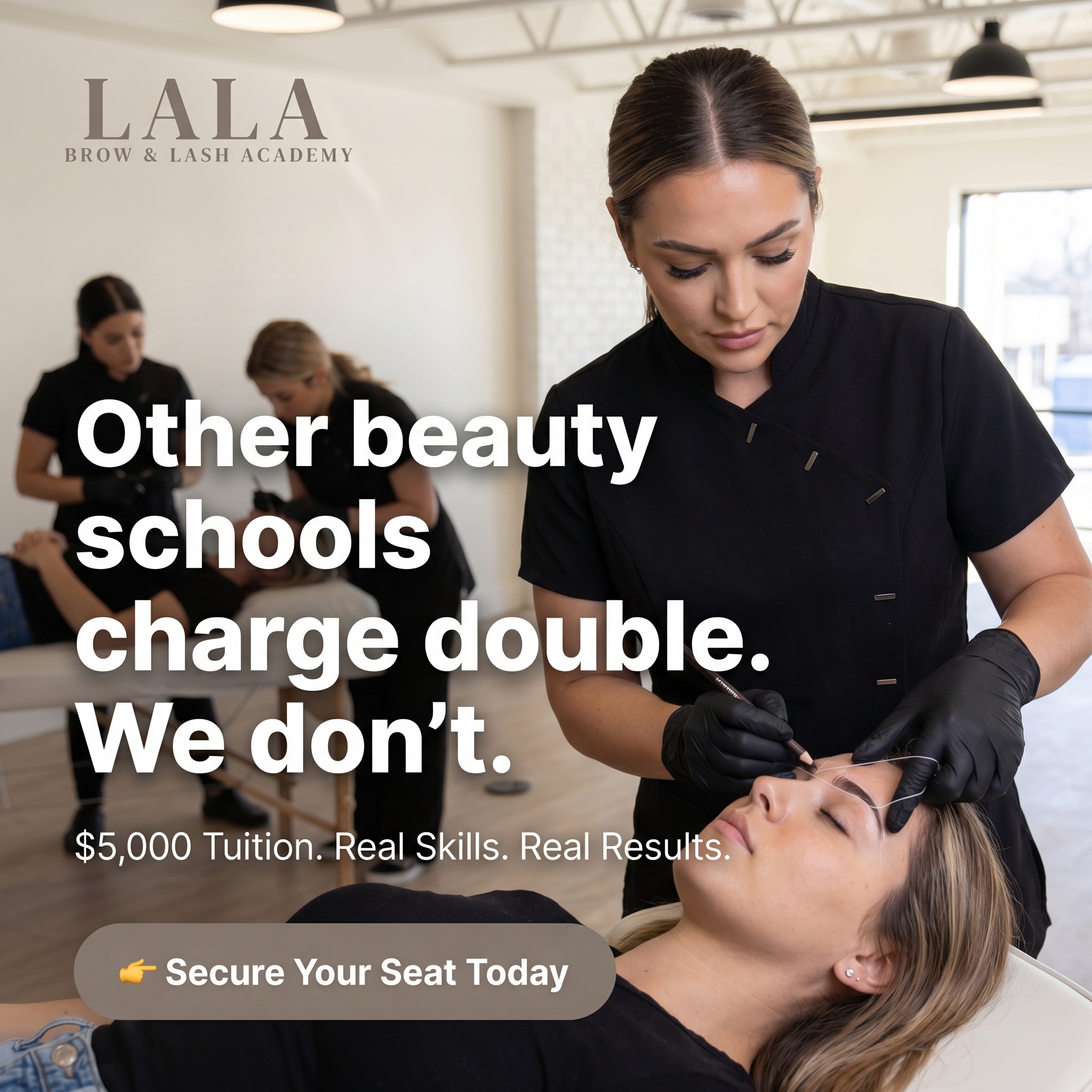 LALA BROWS Facebook ad: Lash Licensing School Opens June 2026
