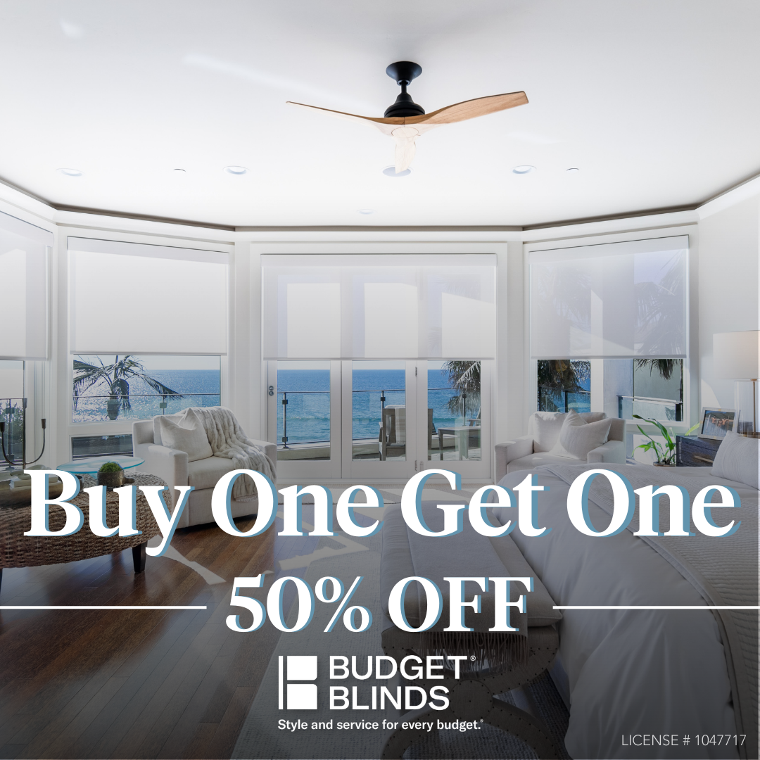 Budget Blinds of North County San Diego Facebook ad from Mar 9, 2026