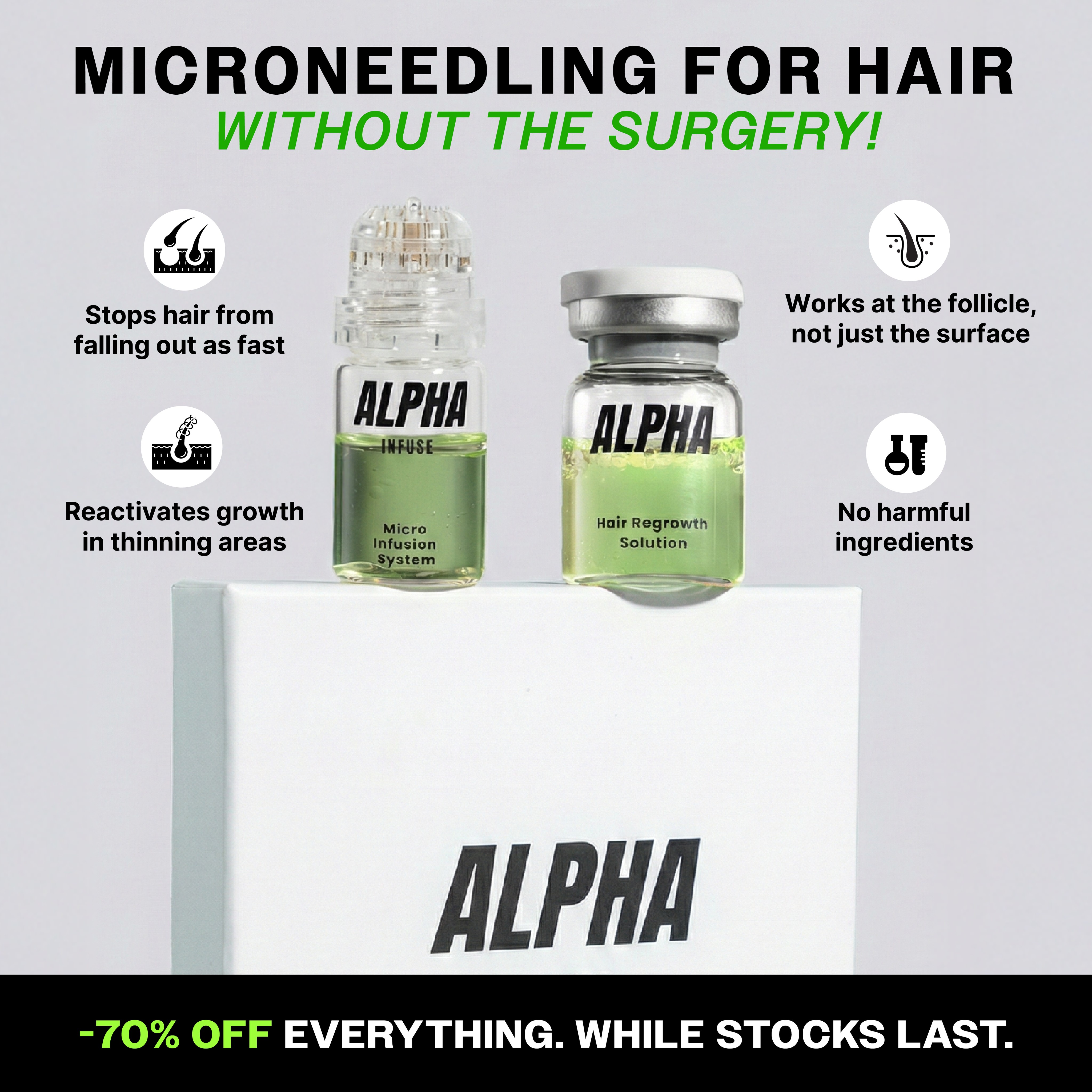 AlphaInfuse Facebook ad