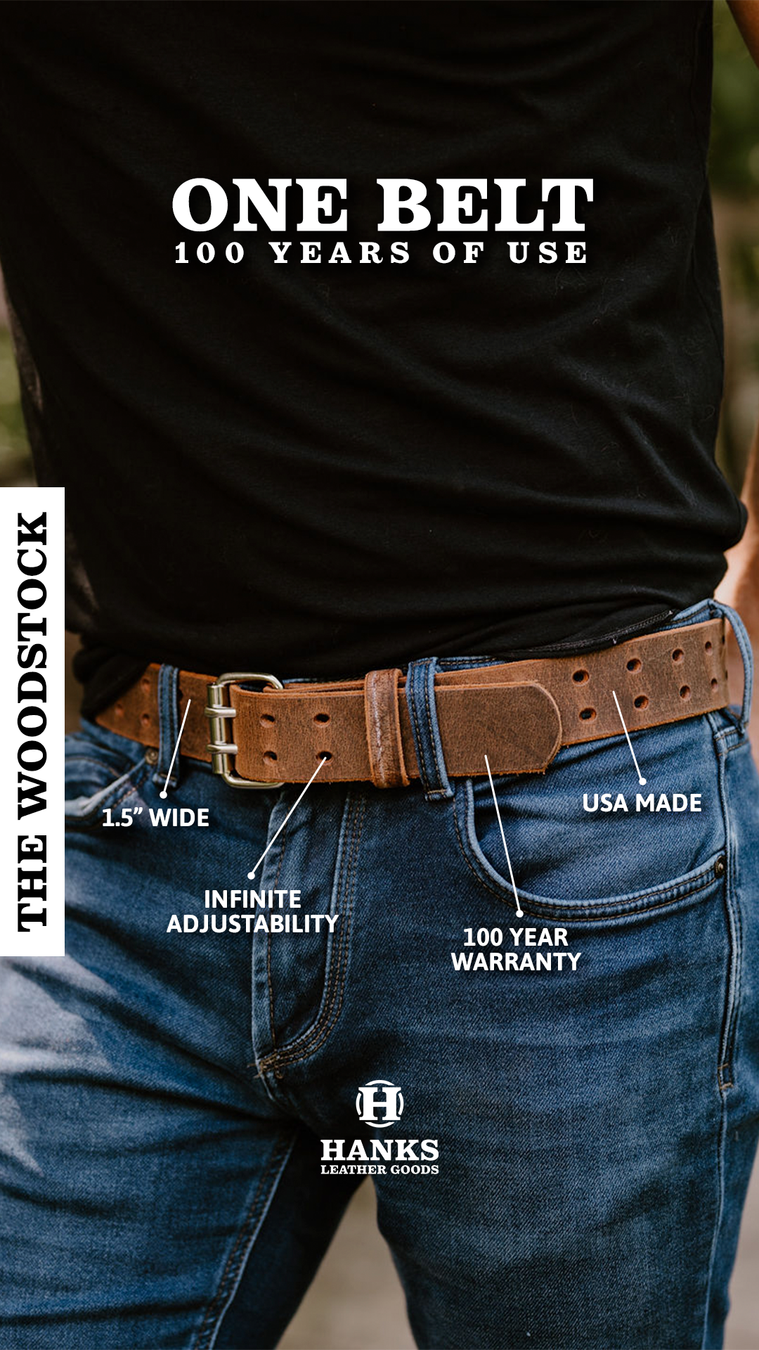 Hanks Leather Goods Facebook ad
