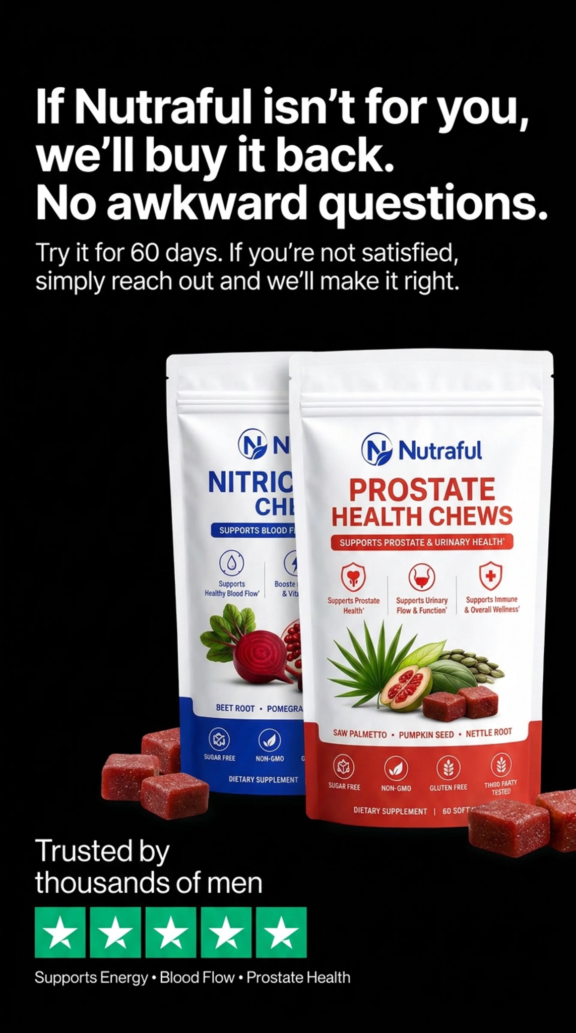Nutraful Facebook ad: Sale Ends at Midnight!