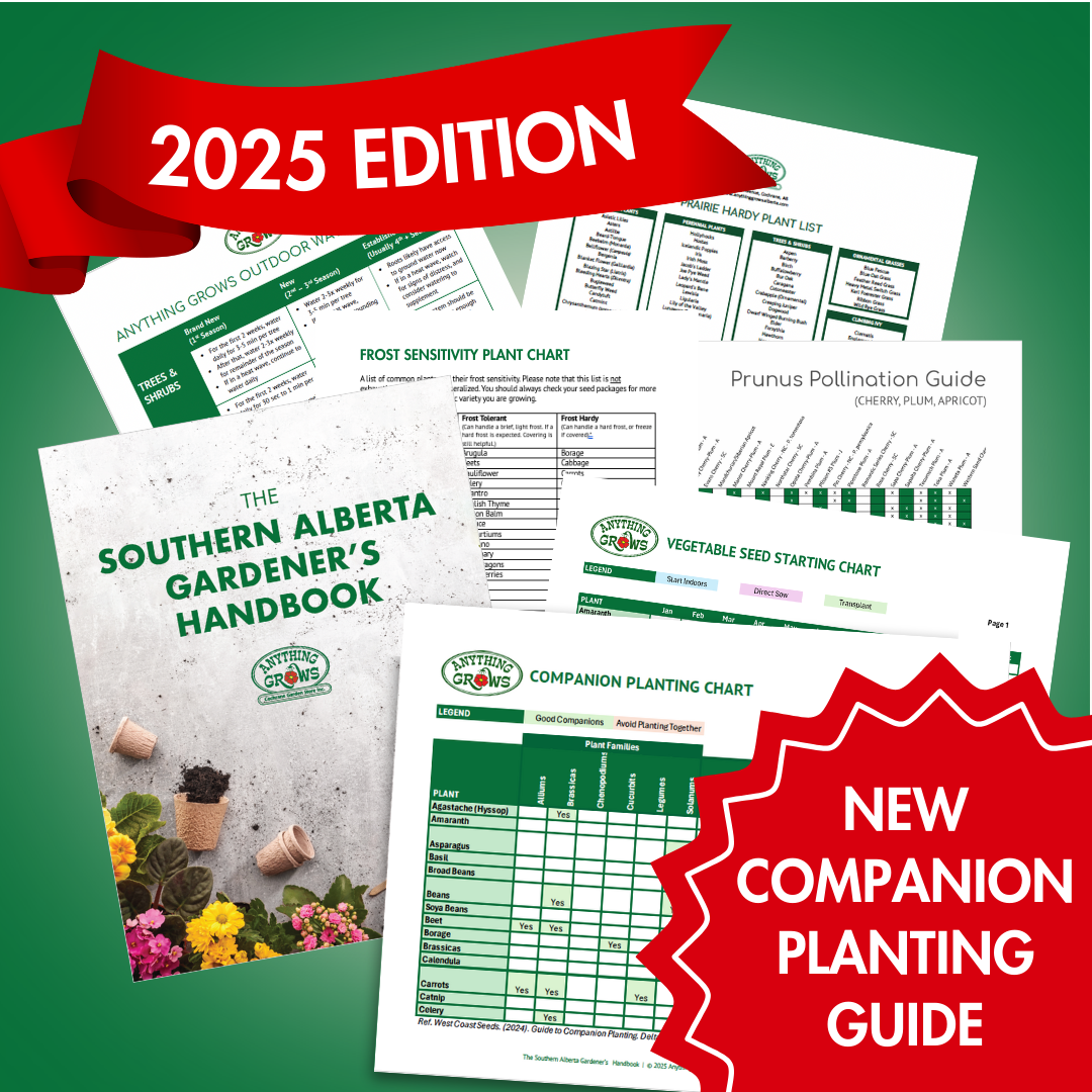 Anything Grows Cochrane Garden Center Facebook ad from Jan 29, 2026