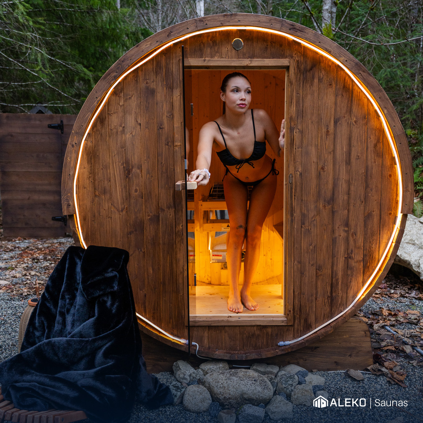 ALEKO Saunas Facebook ad