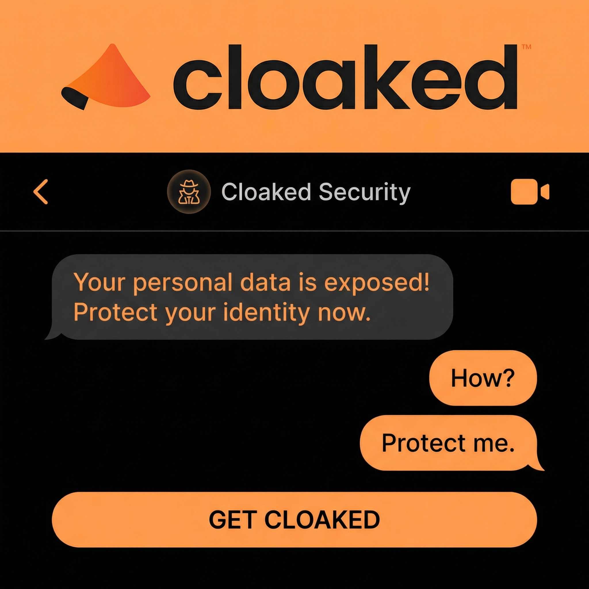 Cloaked Inc. Facebook ad