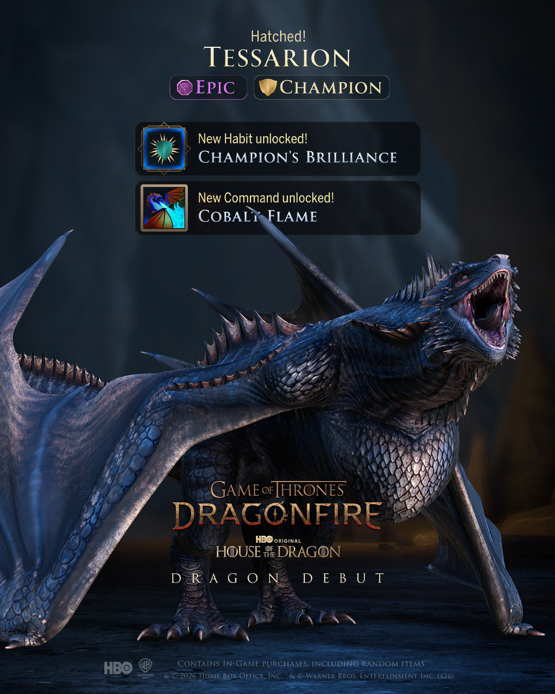 Game of Thrones: Dragonfire Facebook ad