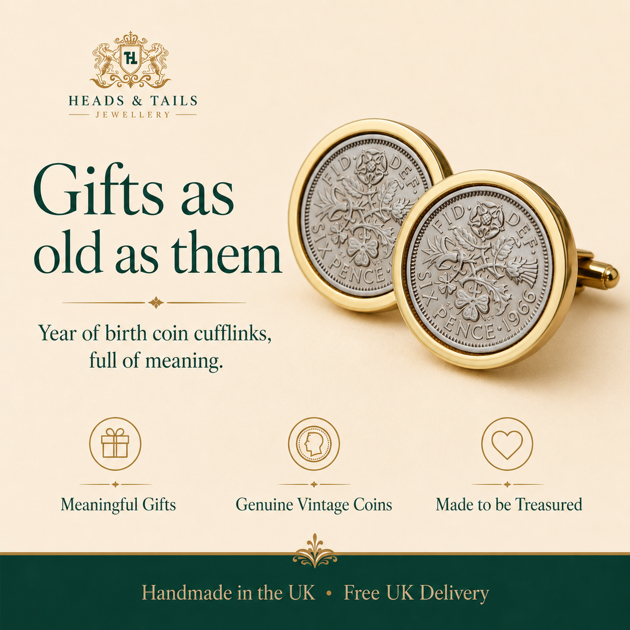 Heads and Tails Jewellery Facebook ad