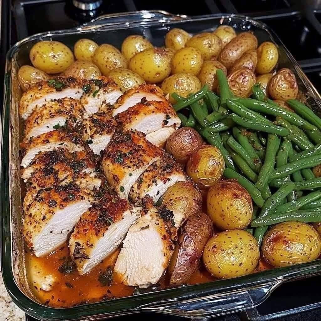 Everyday Easy Recipes Facebook ad: Grandma’s One-Pan Garlic Butter Chicken, A Sunday Classic