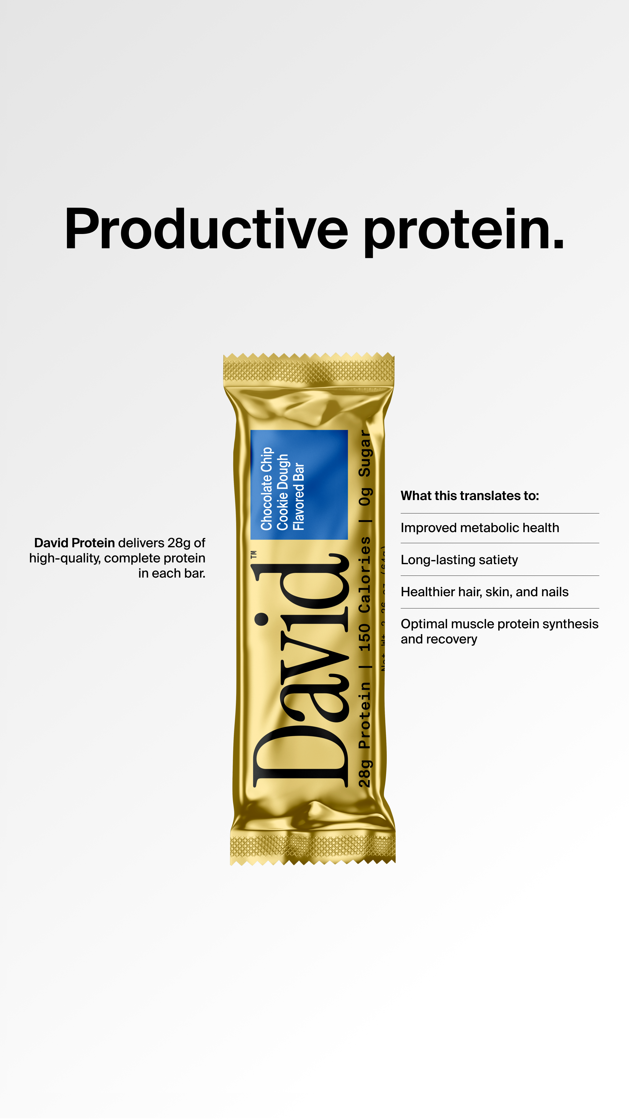 David Protein Facebook ad