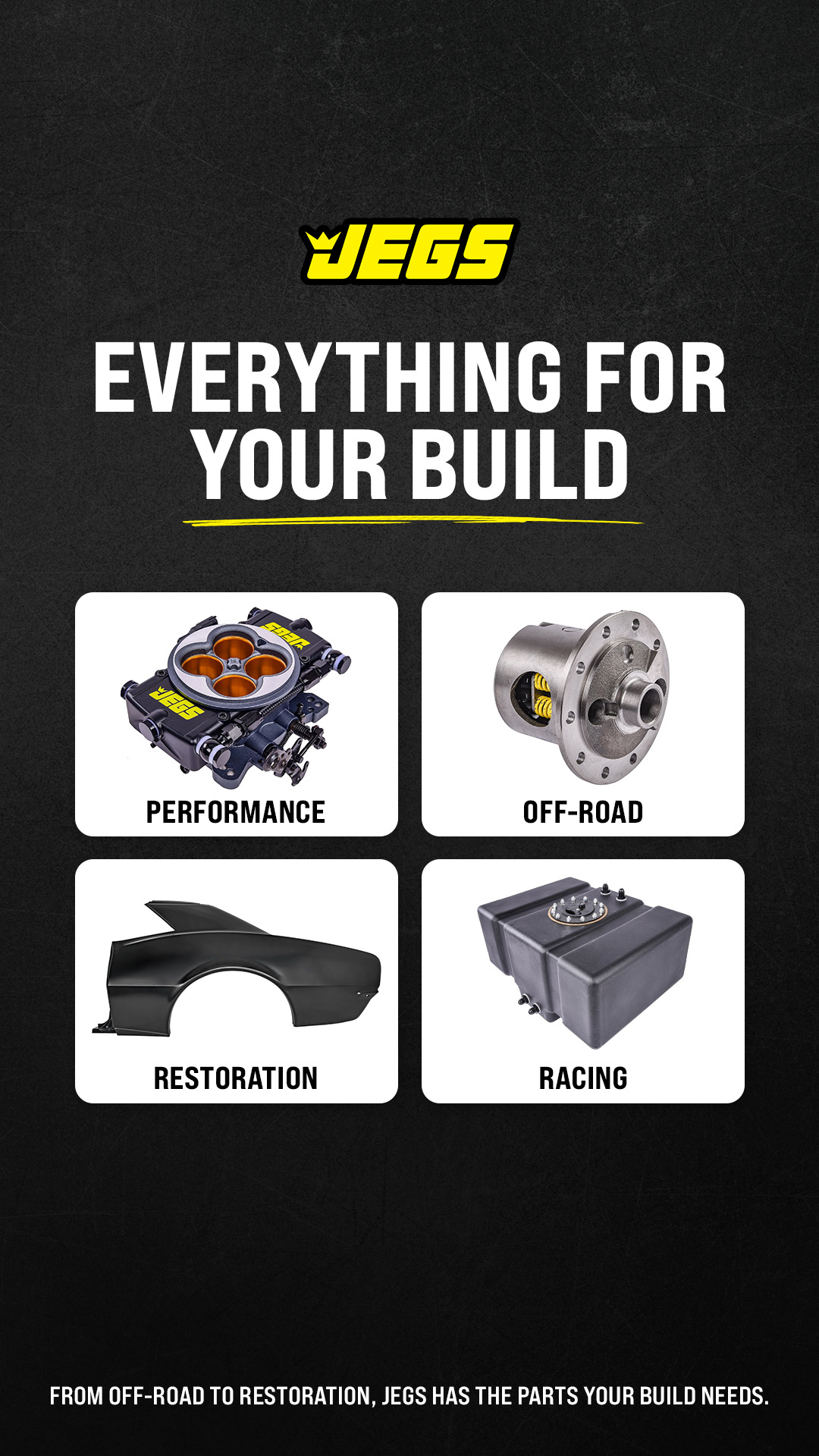 JEGS Performance Facebook ad