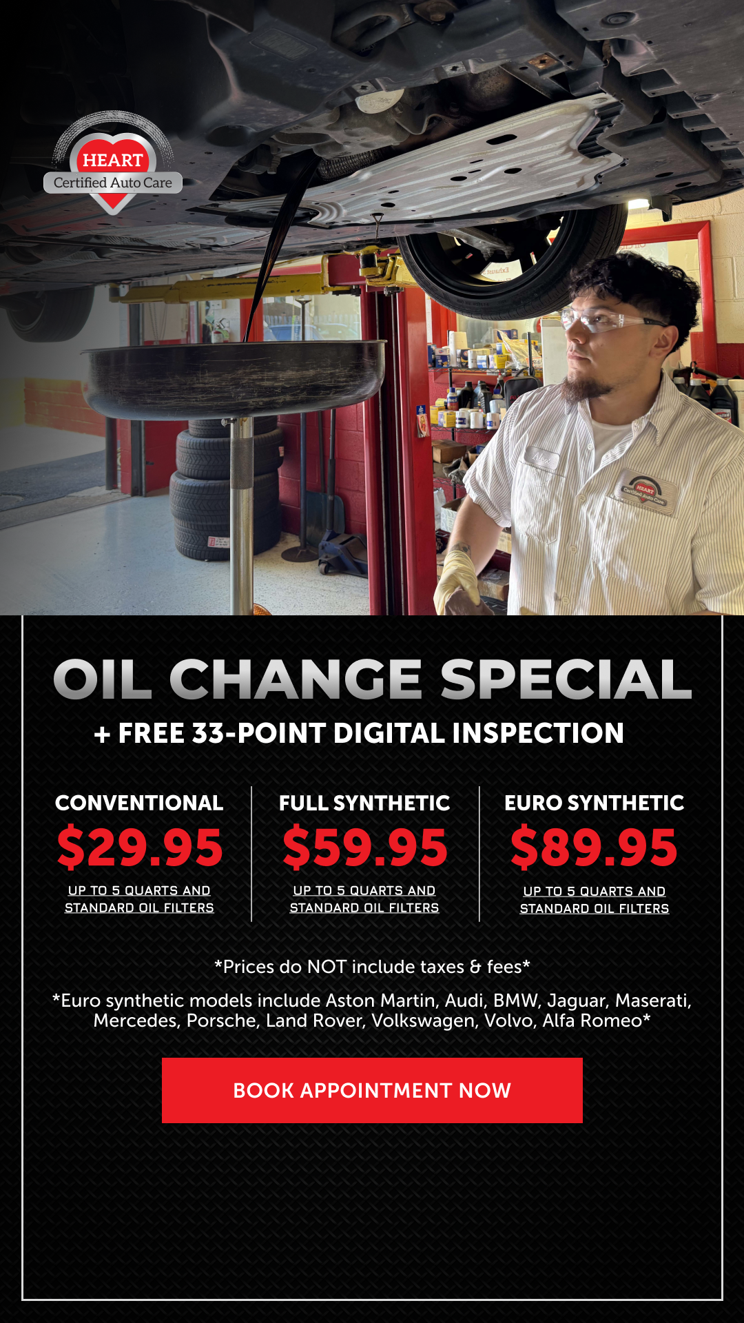 HEART Certified Auto Care Facebook ad