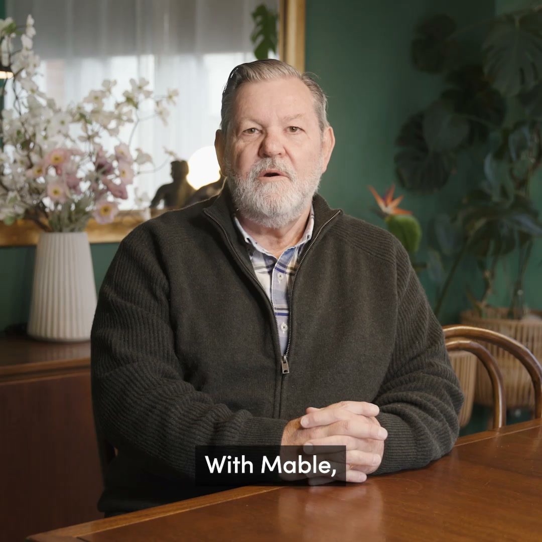 Mable Facebook ad: The right support when you need it