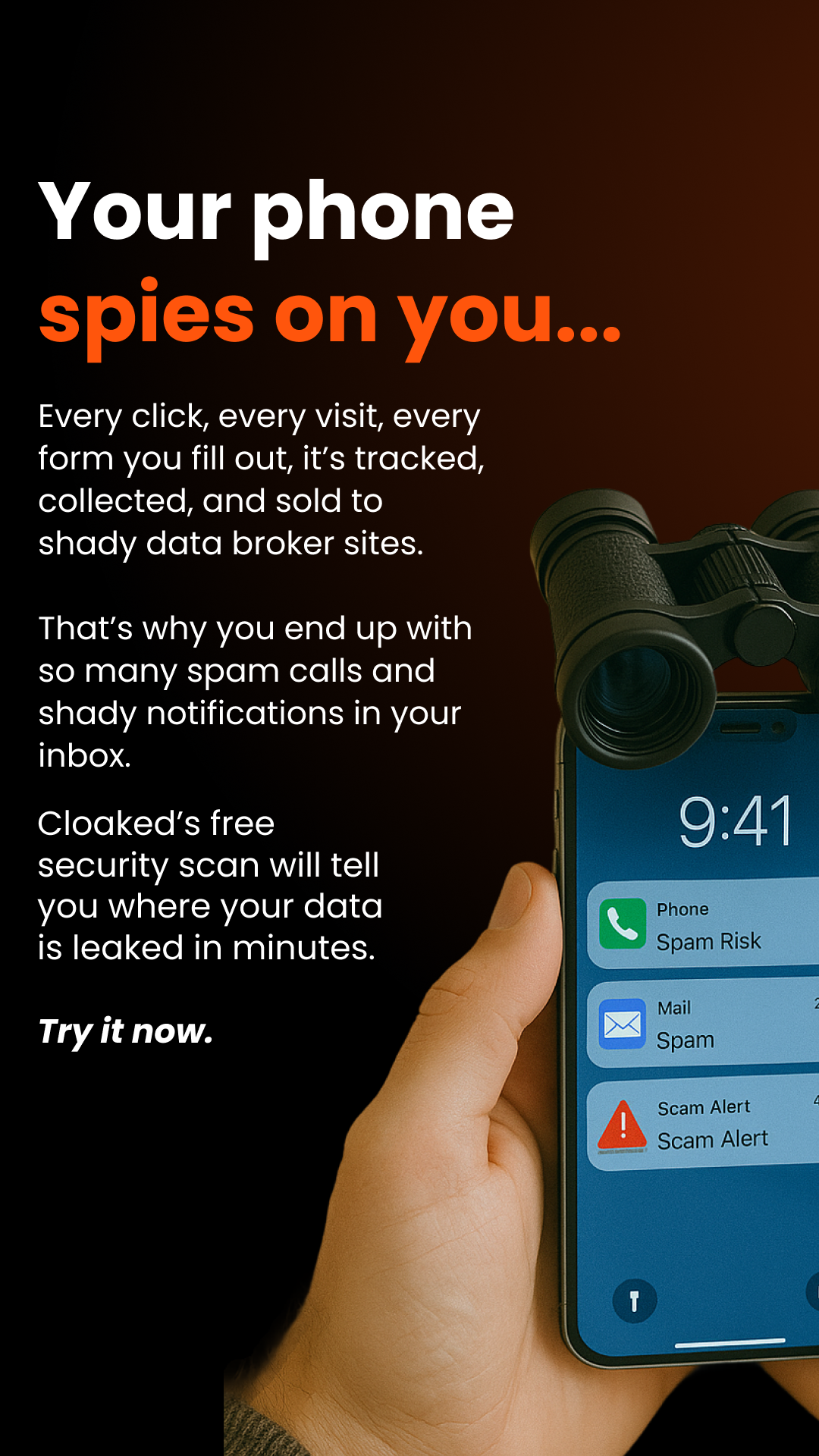 Cloaked Inc. Facebook ad