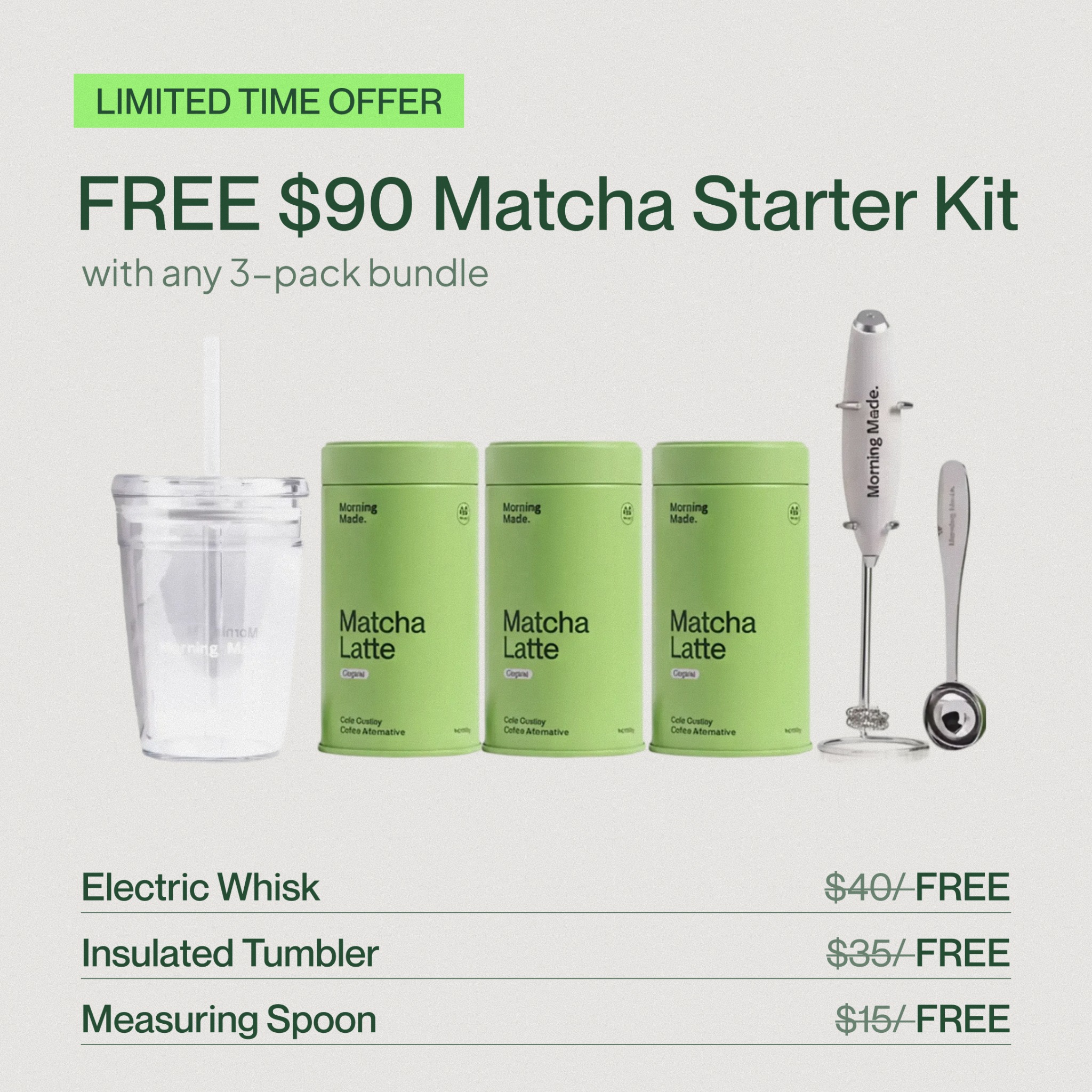Morning Made Facebook ad: Better mornings start with Morning Made.