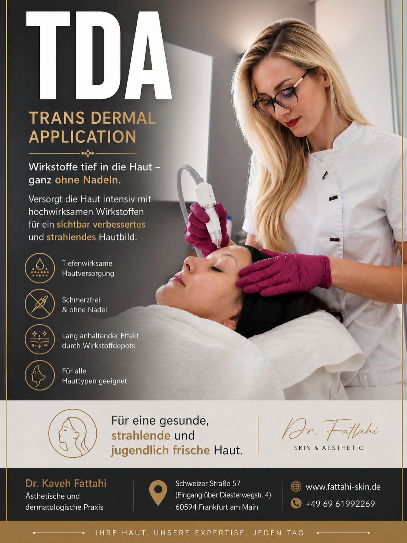 Dr. Fattahi skin & aesthetic Facebook ad