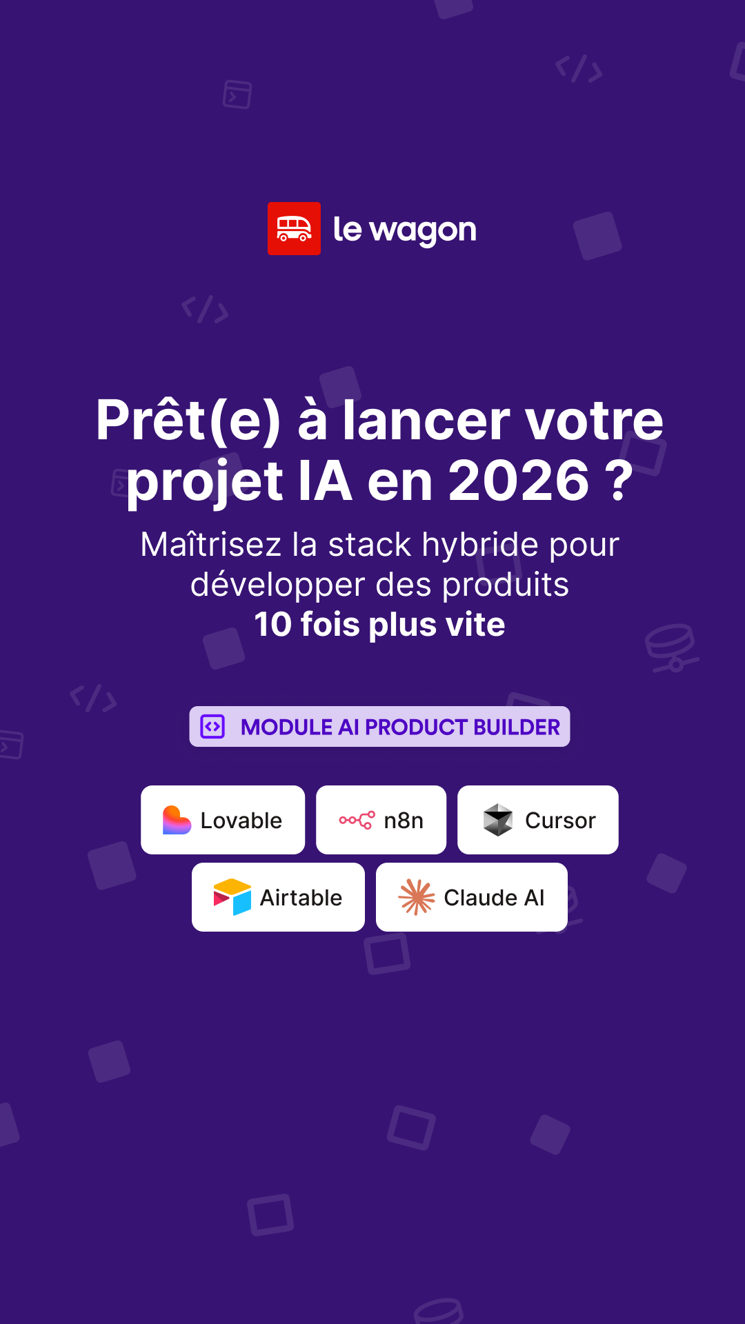 Le Wagon Facebook ad from Dec 22, 2025