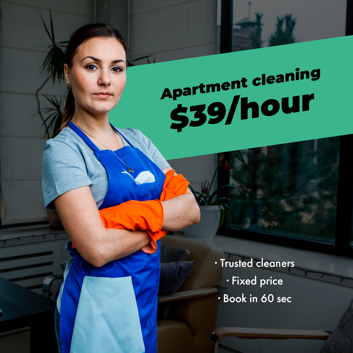 CleanWhale Home Services Facebook ad