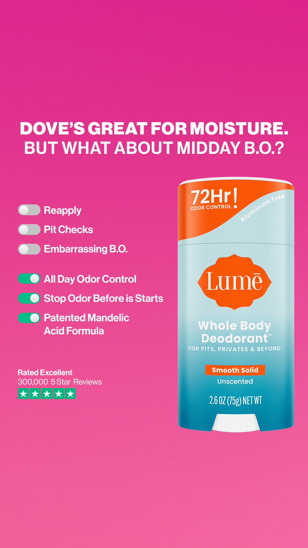 Lume Deodorant Facebook ad